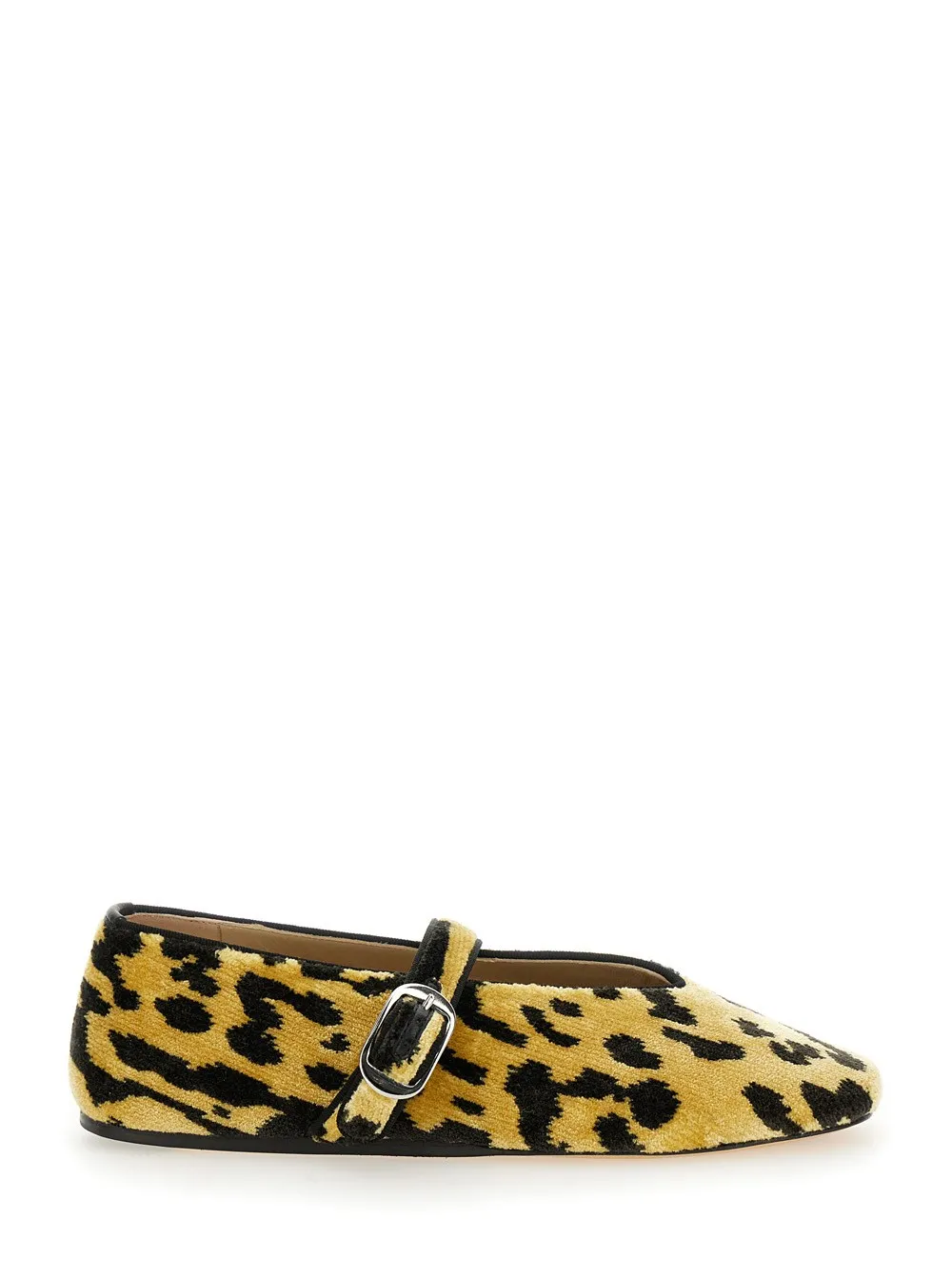 Mehrfarbige Ballerinas "Stella" mit All-Over-Leopardendruck aus Samt Damen