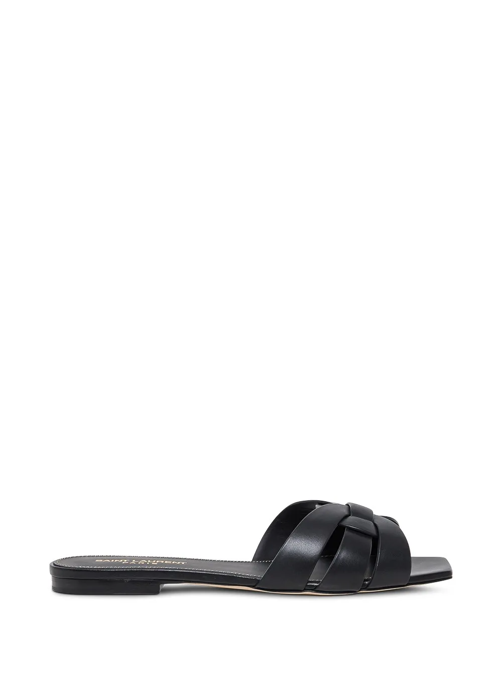 Tribute Nu Pieds Sandalen aus Leder in Schwarz