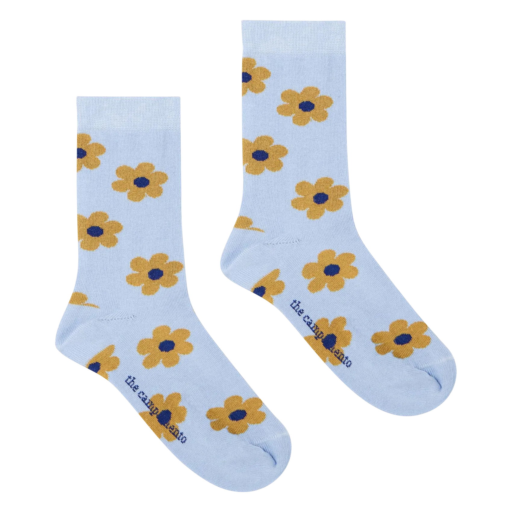 Jacquard-Socken aus Baumwoll-Mix Blau