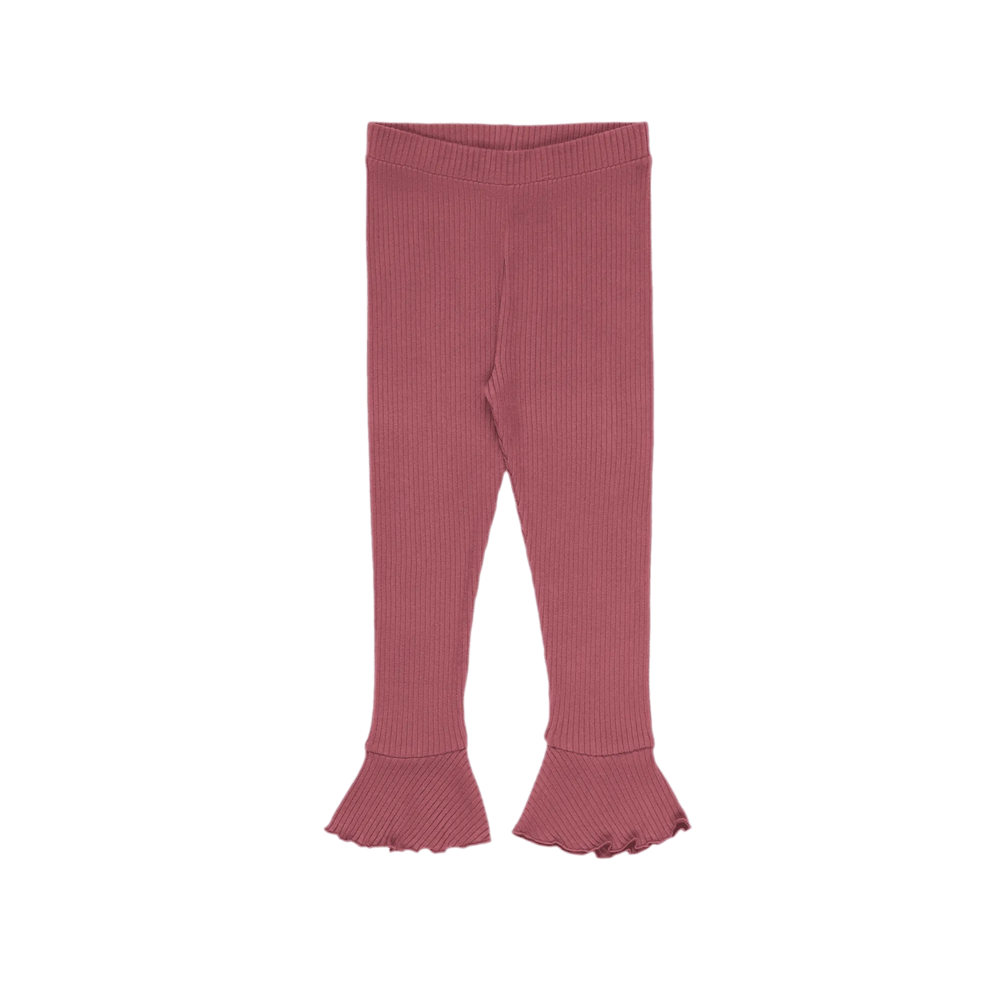 Leggins aus geripptem Baumwoll-Mix Violett BETSY