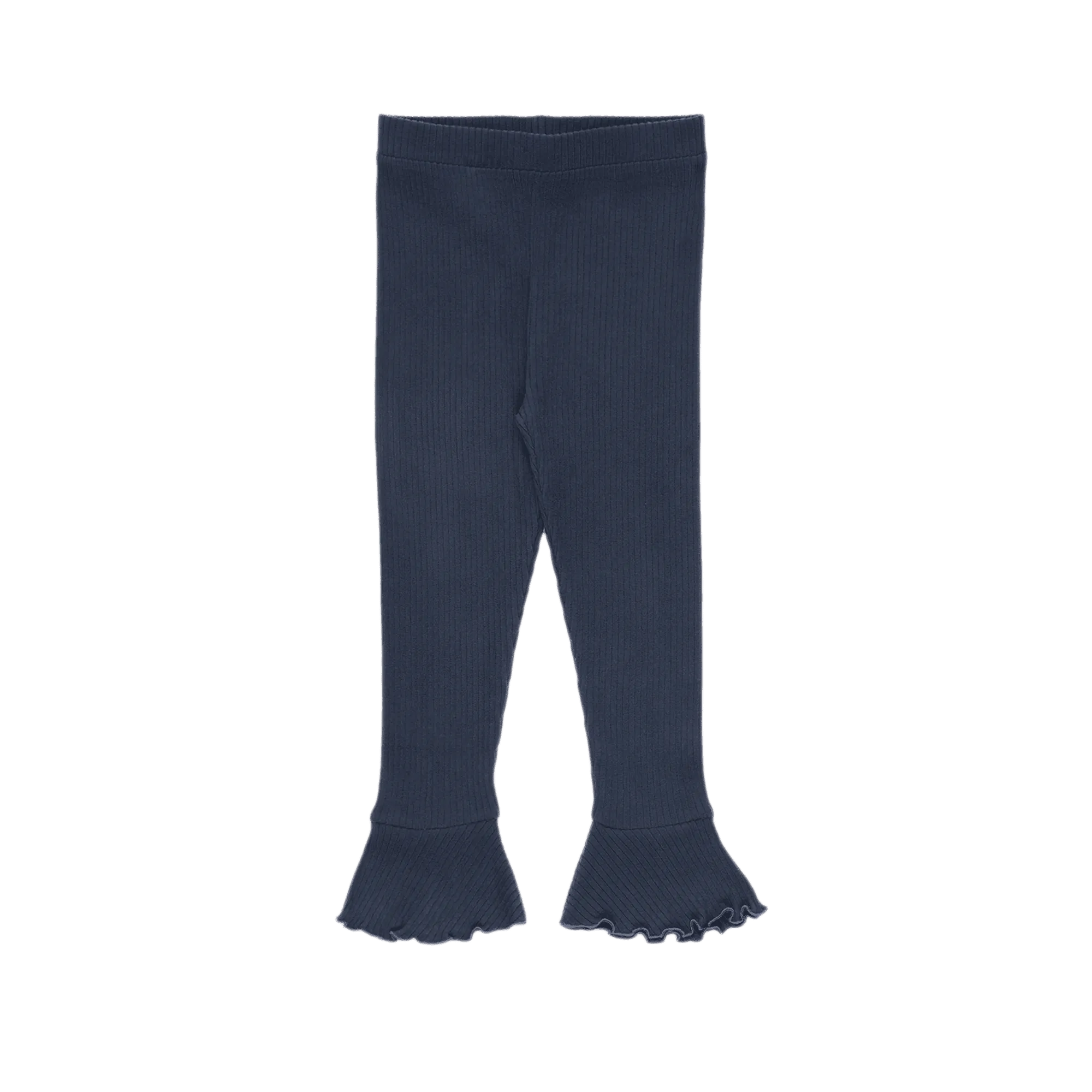 Gerippte Leggings aus Baumwolle Blau BETSY