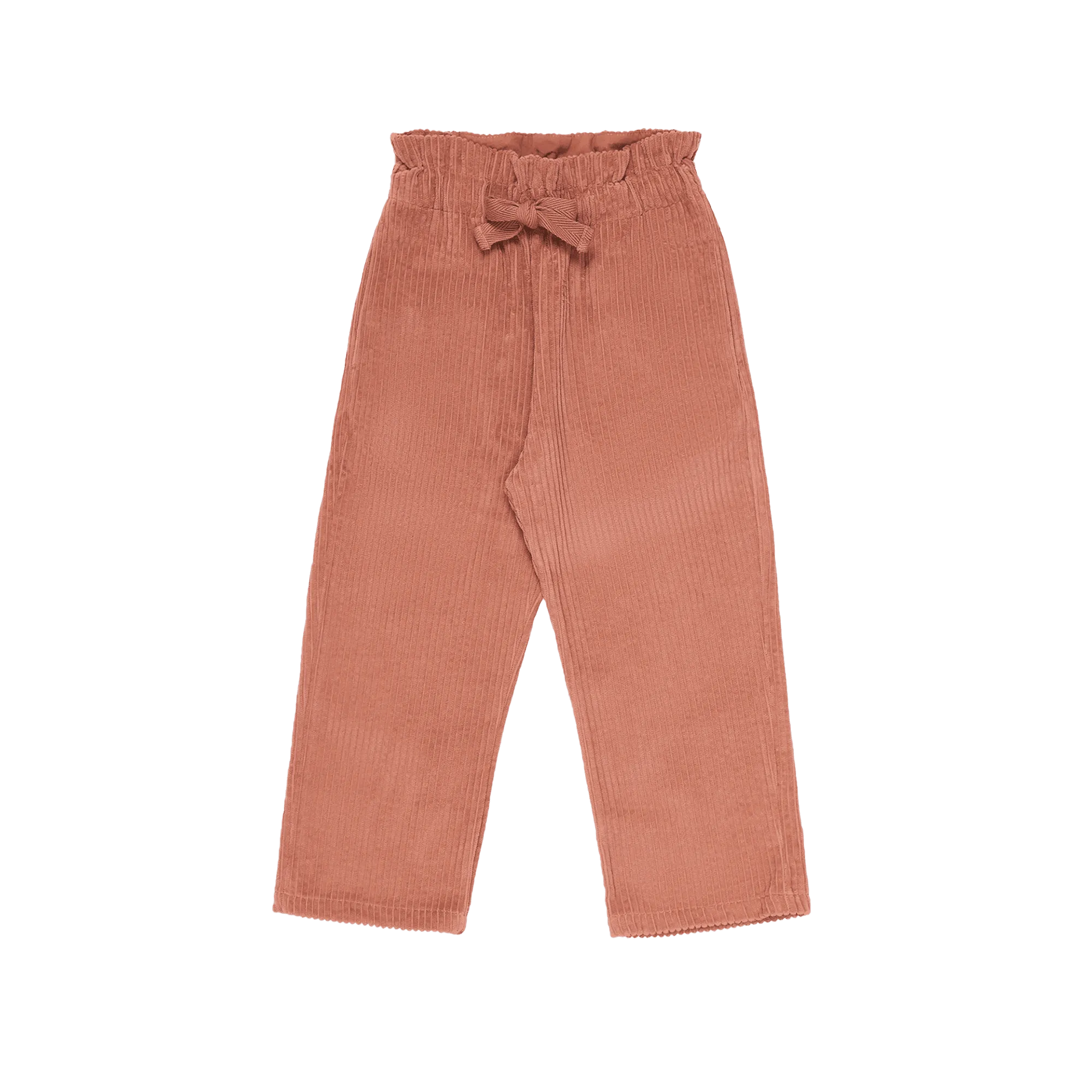 Baumwoll-Karottenhose mit hohem Bund Orange CAMERON