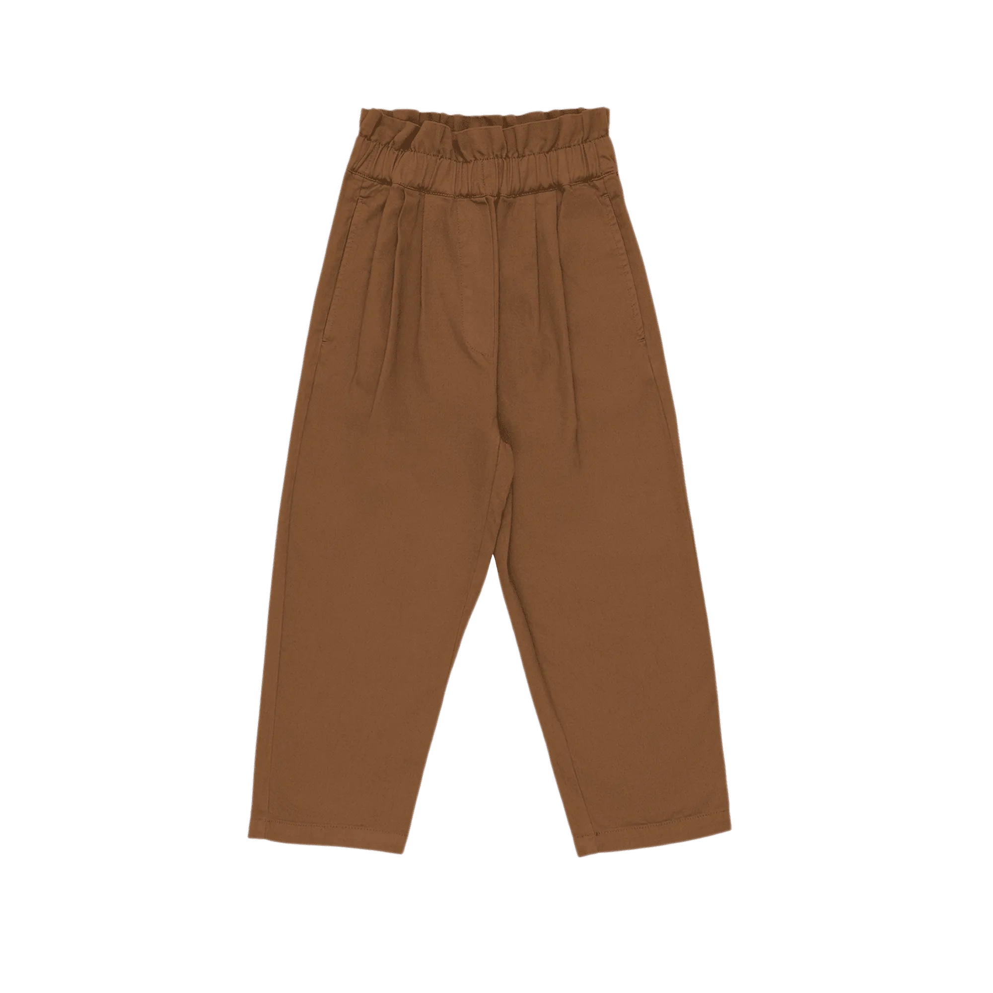 Karottenhose aus Baumwolle Braun MANUELA