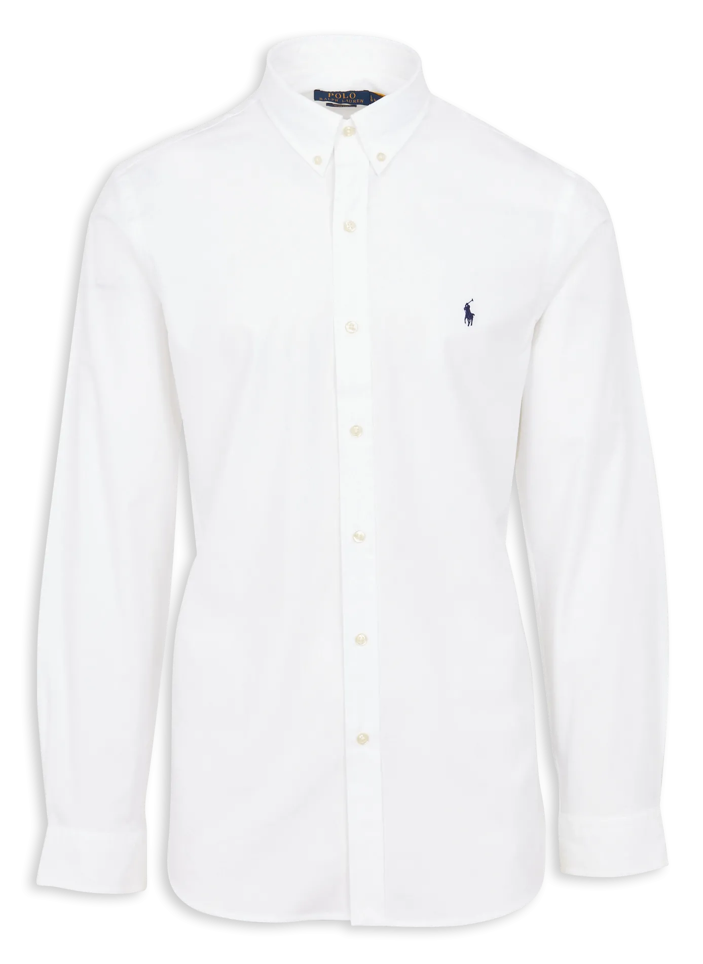 Hemd aus Baumwoll-Mix mit Button-down-Kragen Weiss