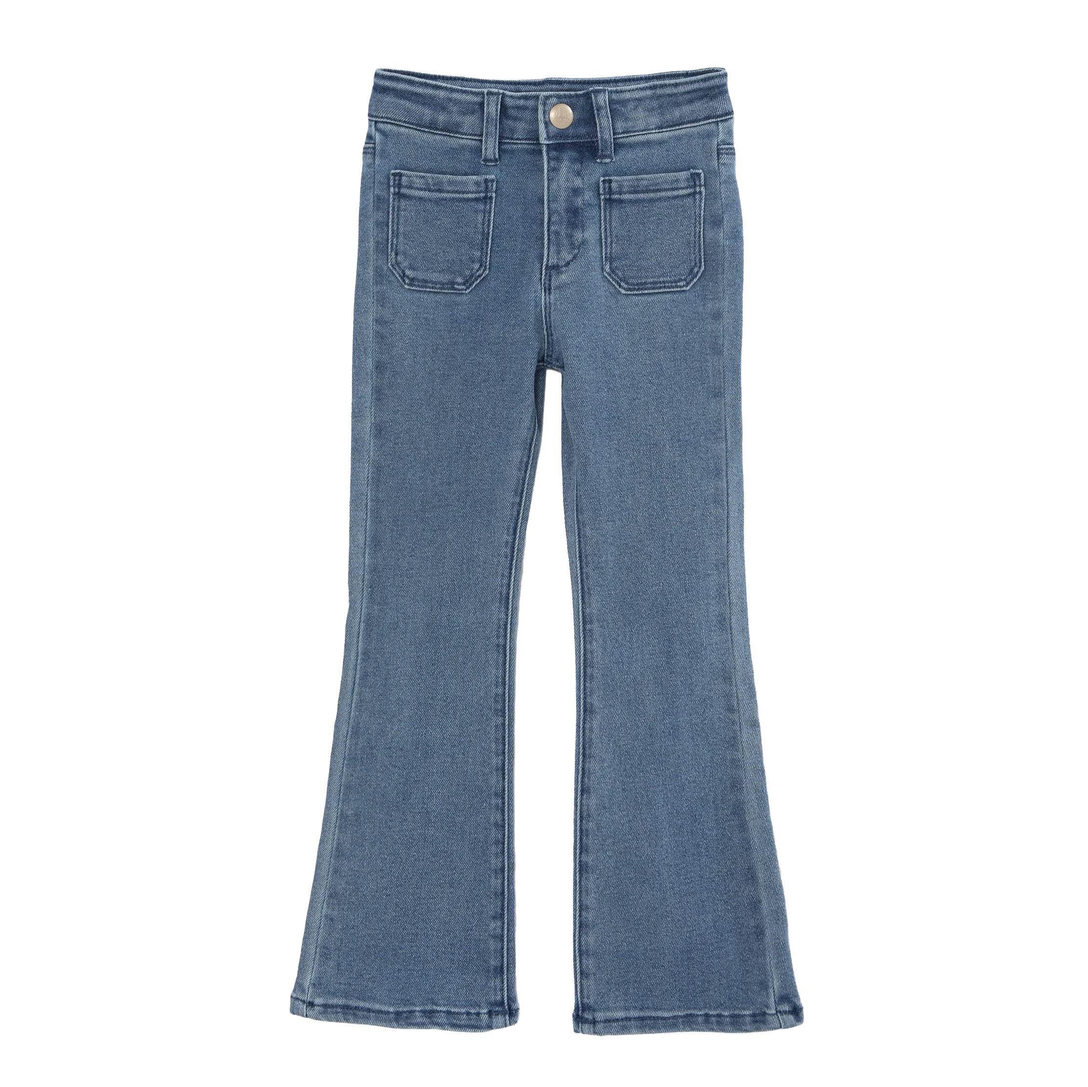 Flared Jeans aus Baumwolle Blau