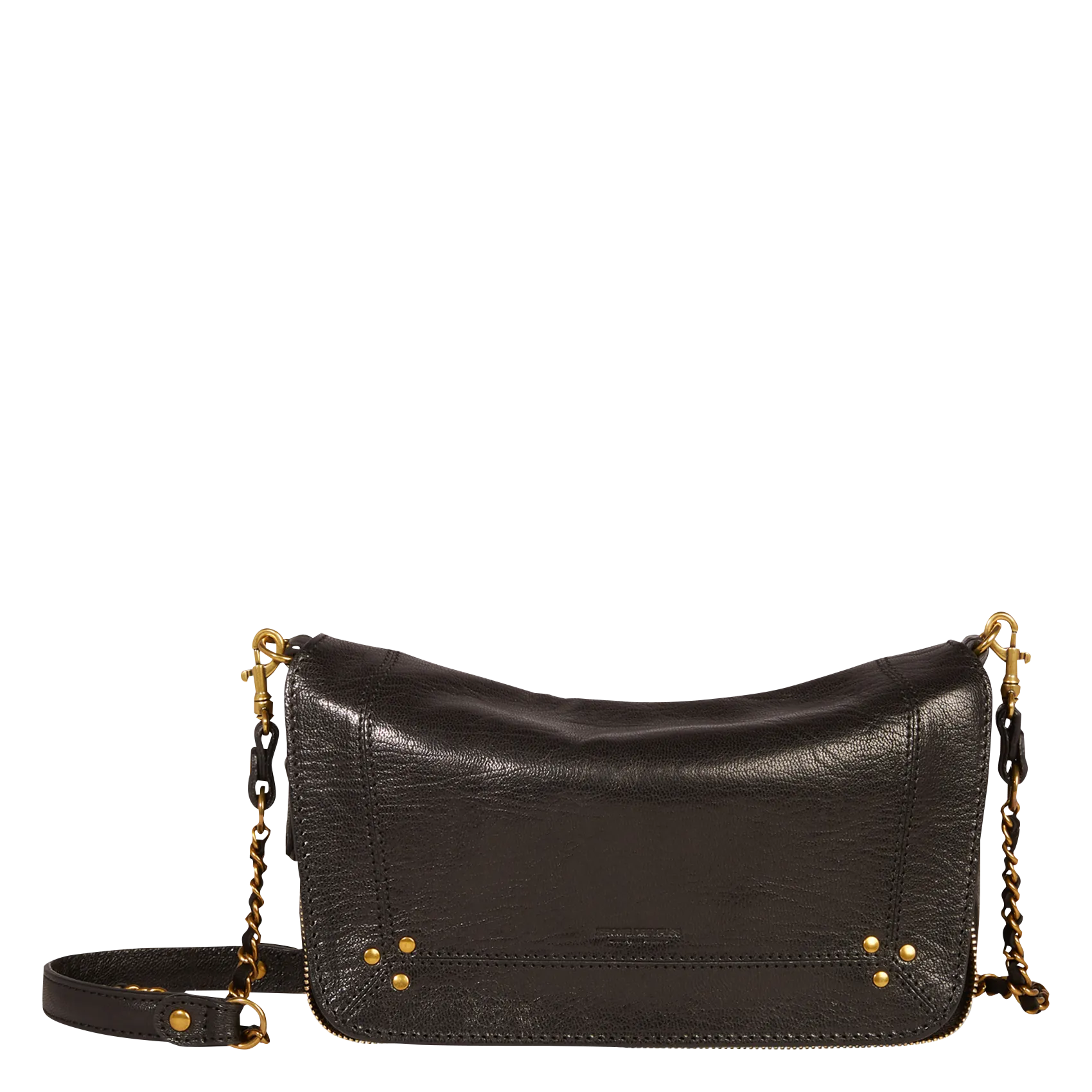 Umhängetasche aus Leder Schwarz BOBI S