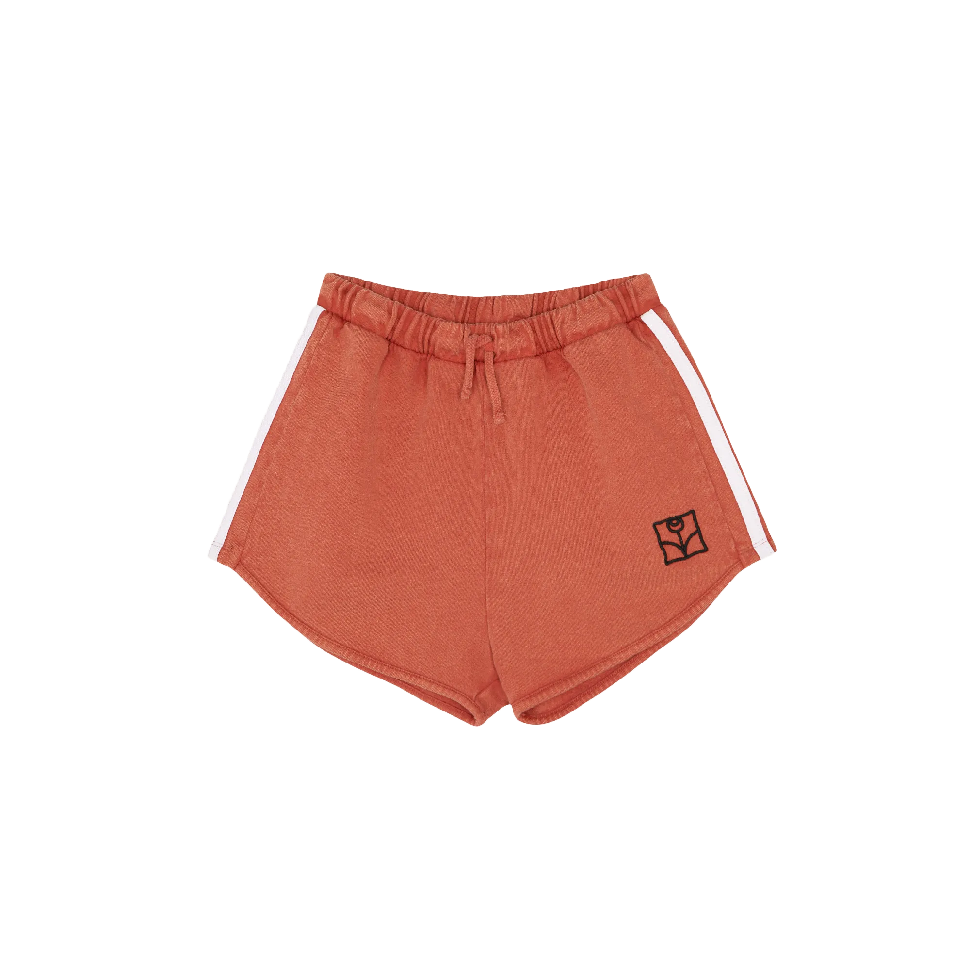 Taillenshorts aus Baumwolle Rot