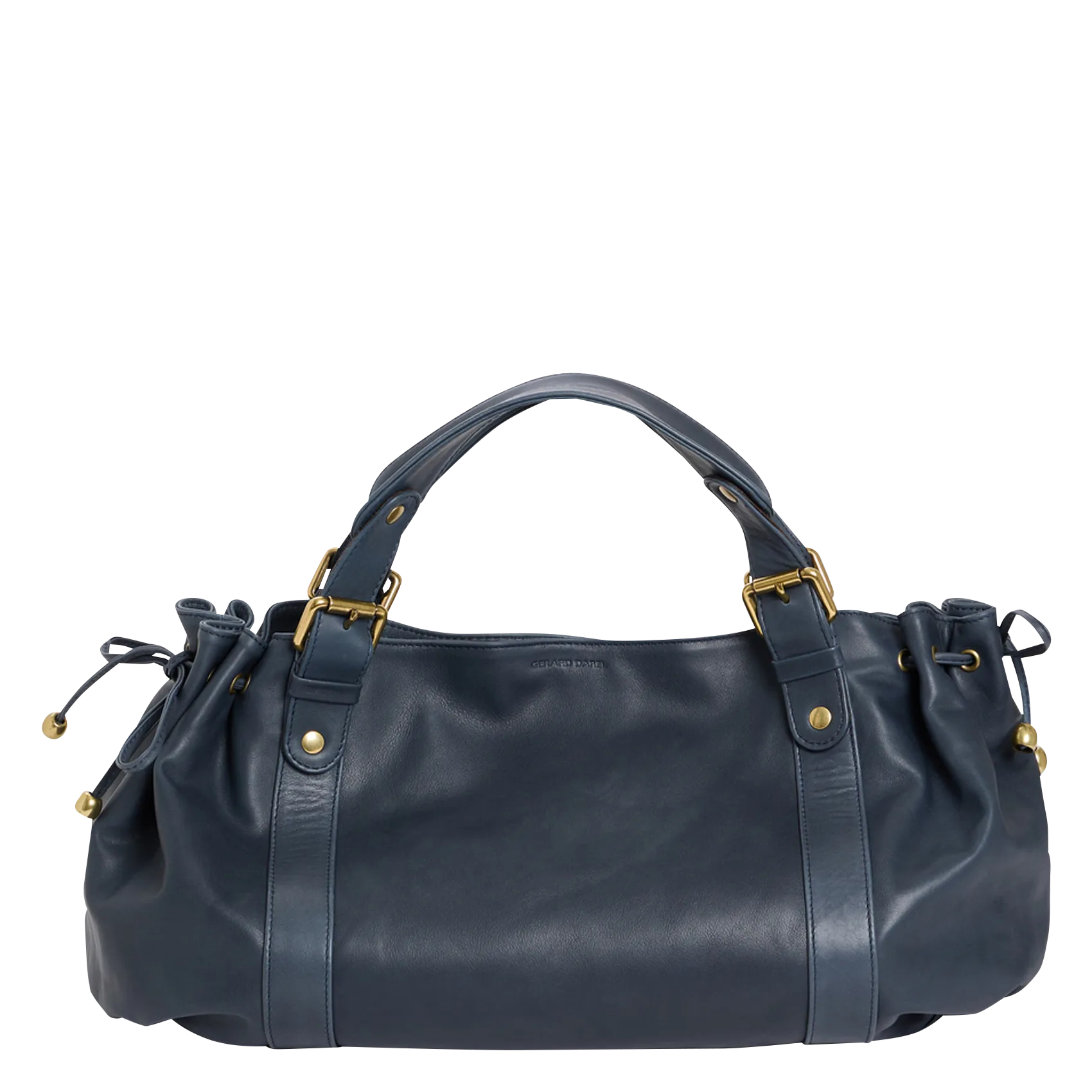 Handtasche aus Leder Blau 24H