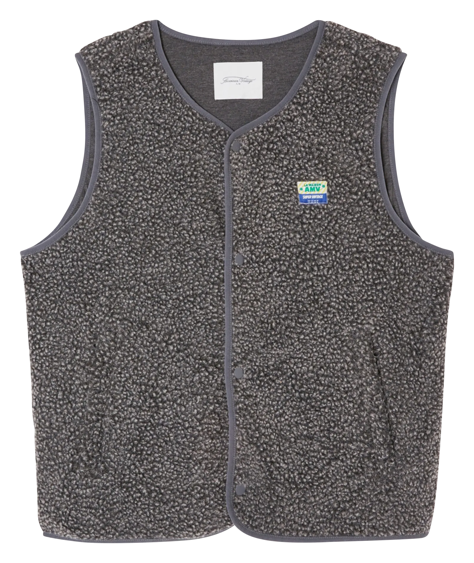 Sherpa-Jacke mit Rundhalskragen Grau HOKTOWN