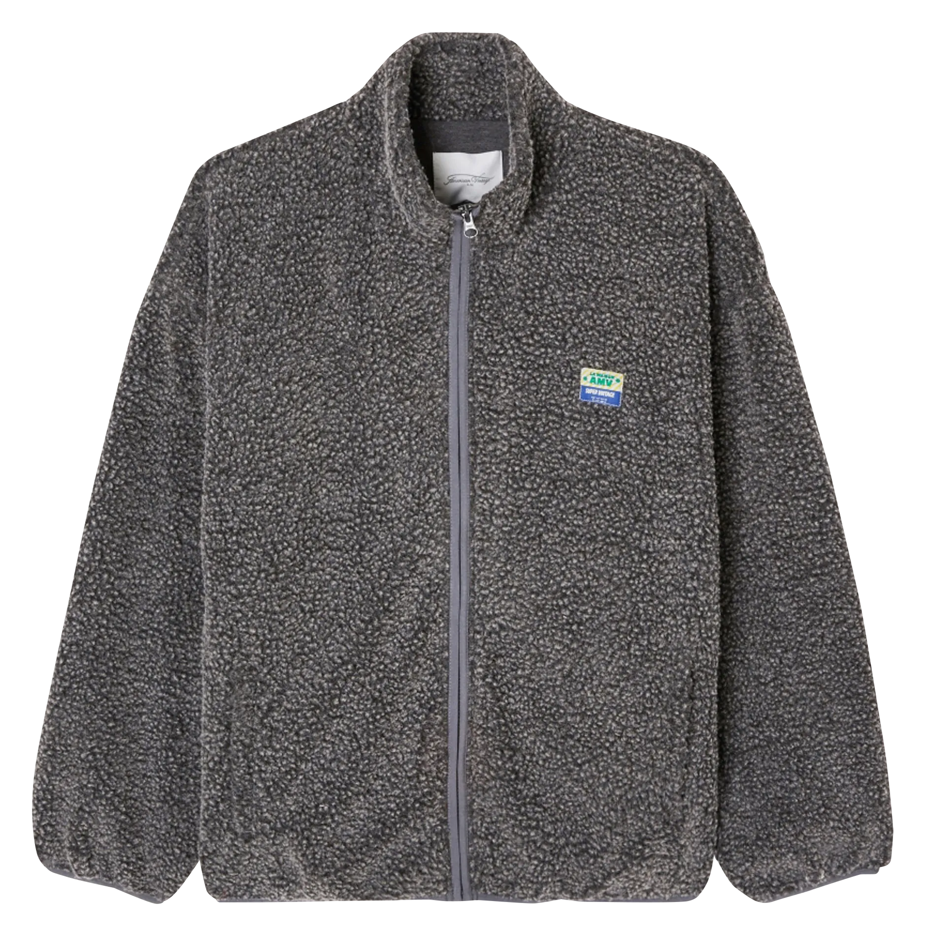 Sherpa-Jacke mit Stehkragen Grau HOKTOWN