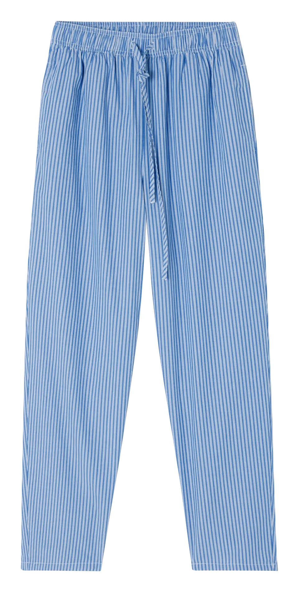 Gestreifte Karottenhose aus Baumwolle Blau ZATYBAY