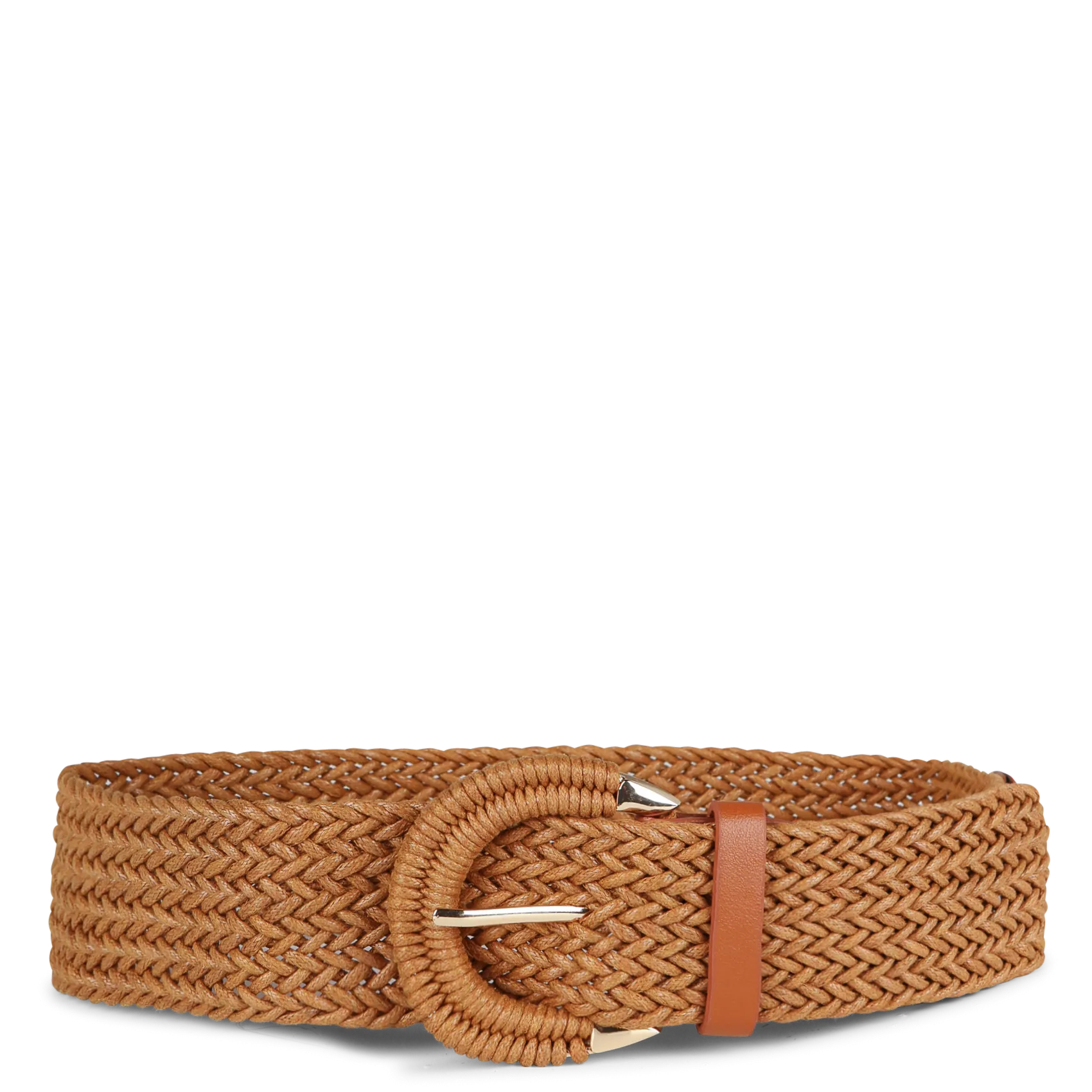 Breiter Flechtgürtel Braun