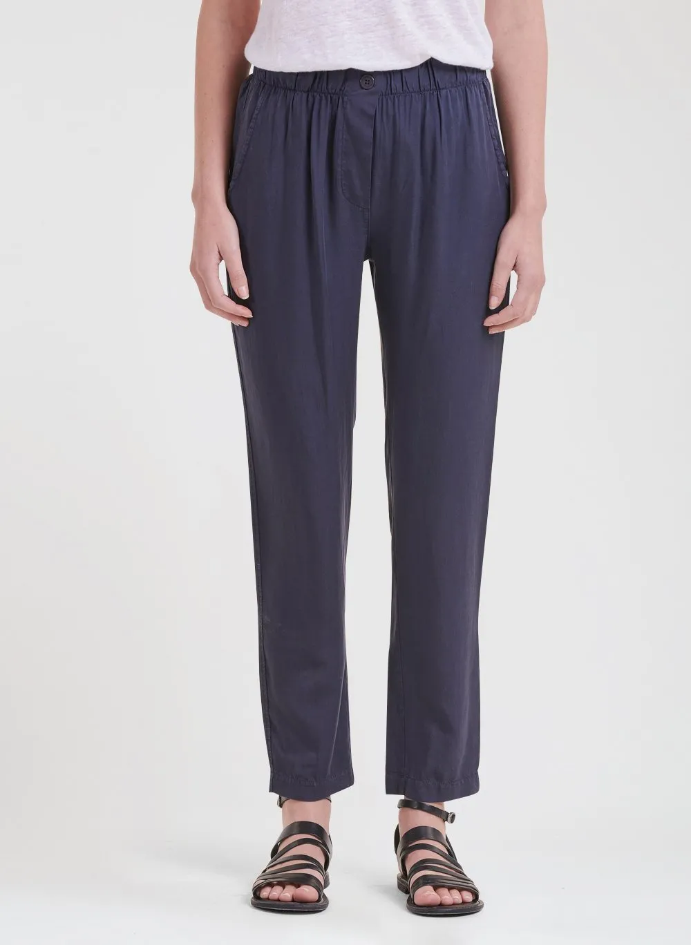 Gerade geschnittene 7/8-Hose Blau