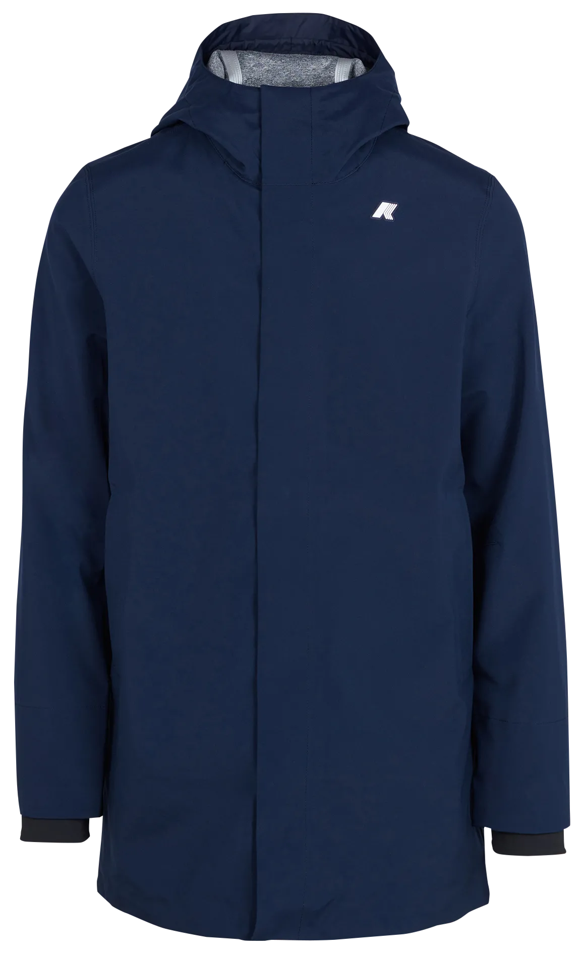 Weiter Kapuzenparka mit Stehkragen Blau THOMMY