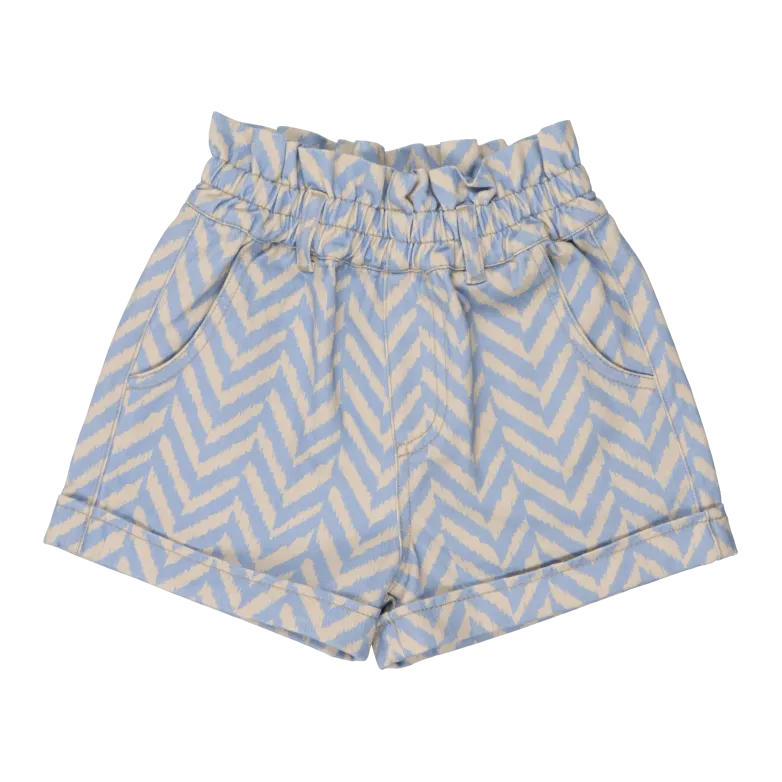 Bedruckte Baumwollshorts Blau WEST HILLS