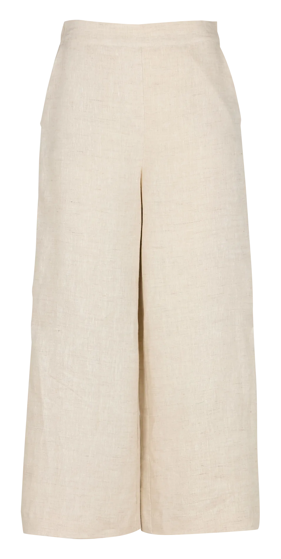 Weite Taillenhose aus Leinen Beige 241P-PANDI