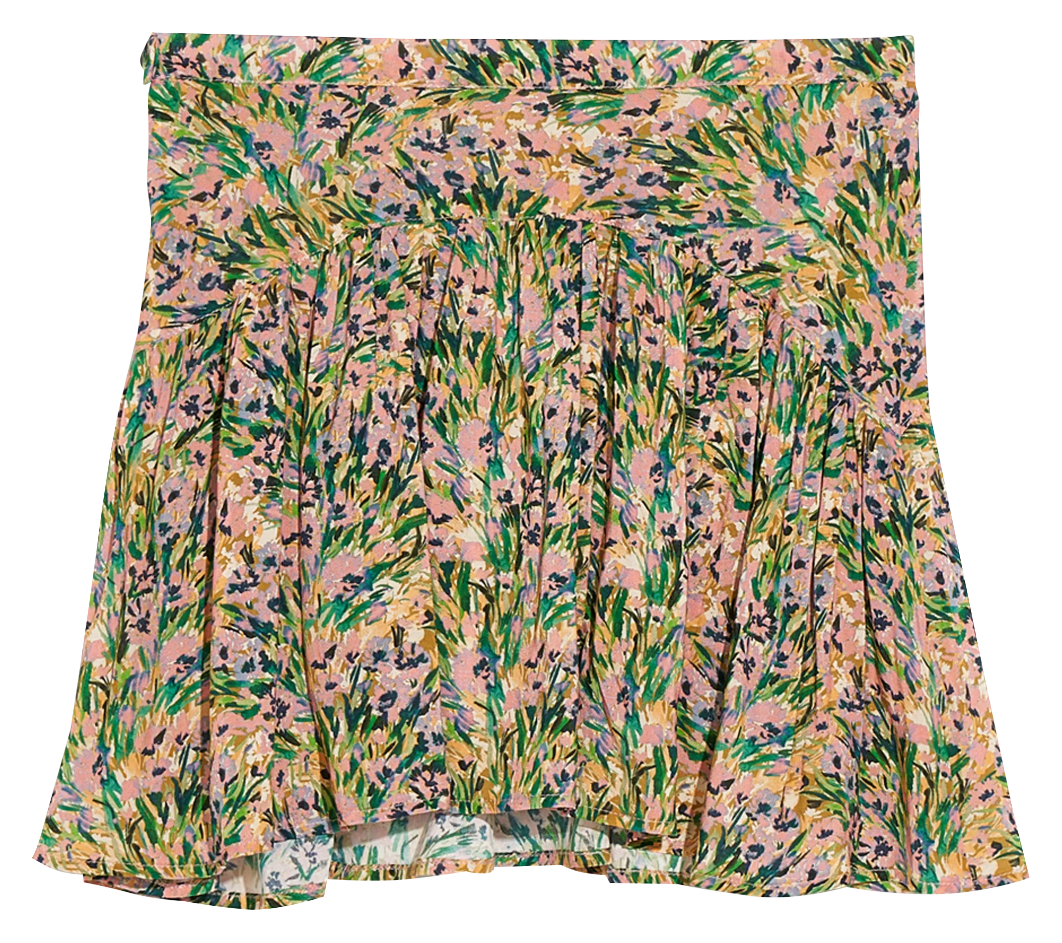 Ausgestellter Rock mit Print Grau PARADOX