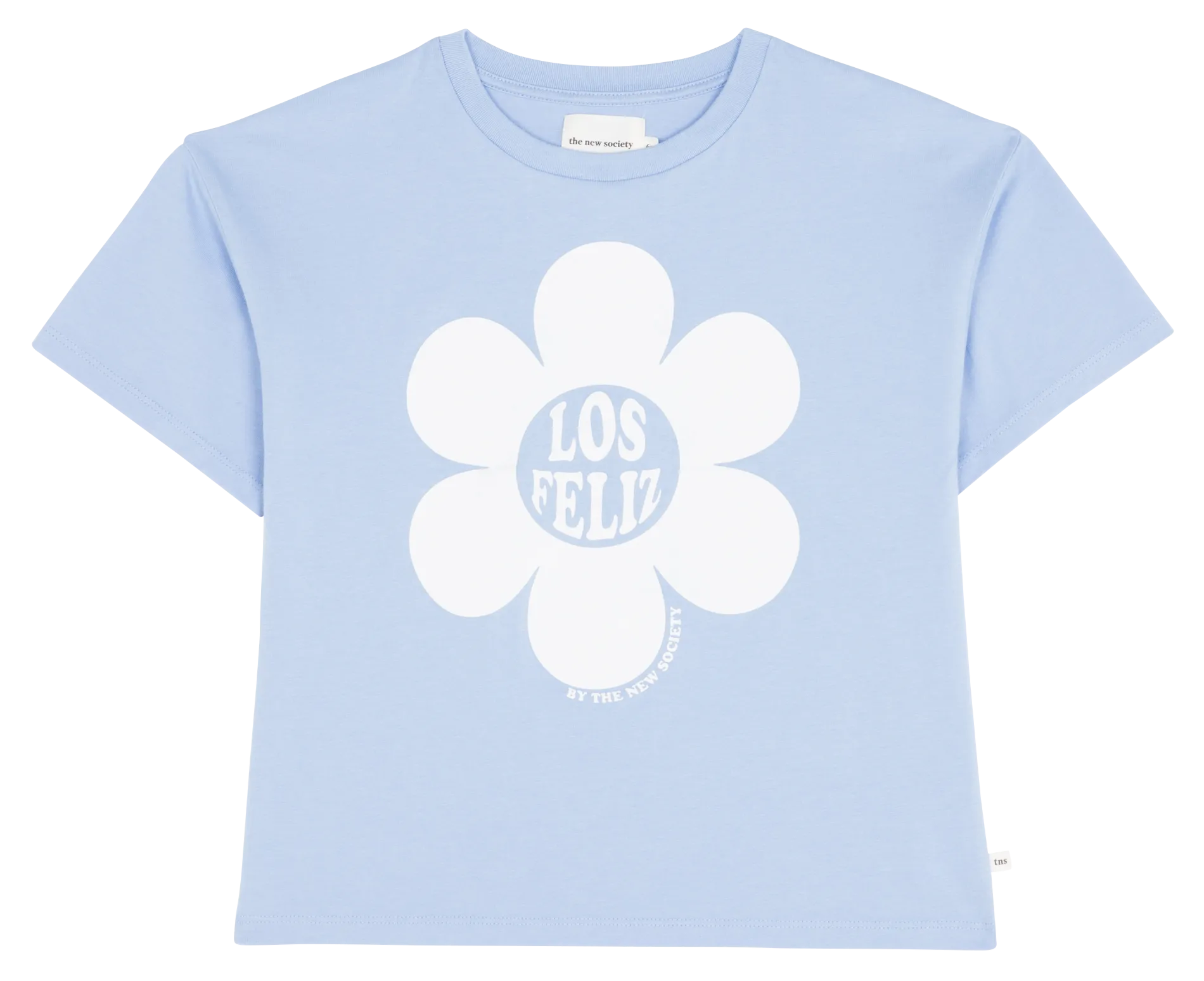 Baumwoll-T-Shirt mit Siebdruck Blau CALABASAS