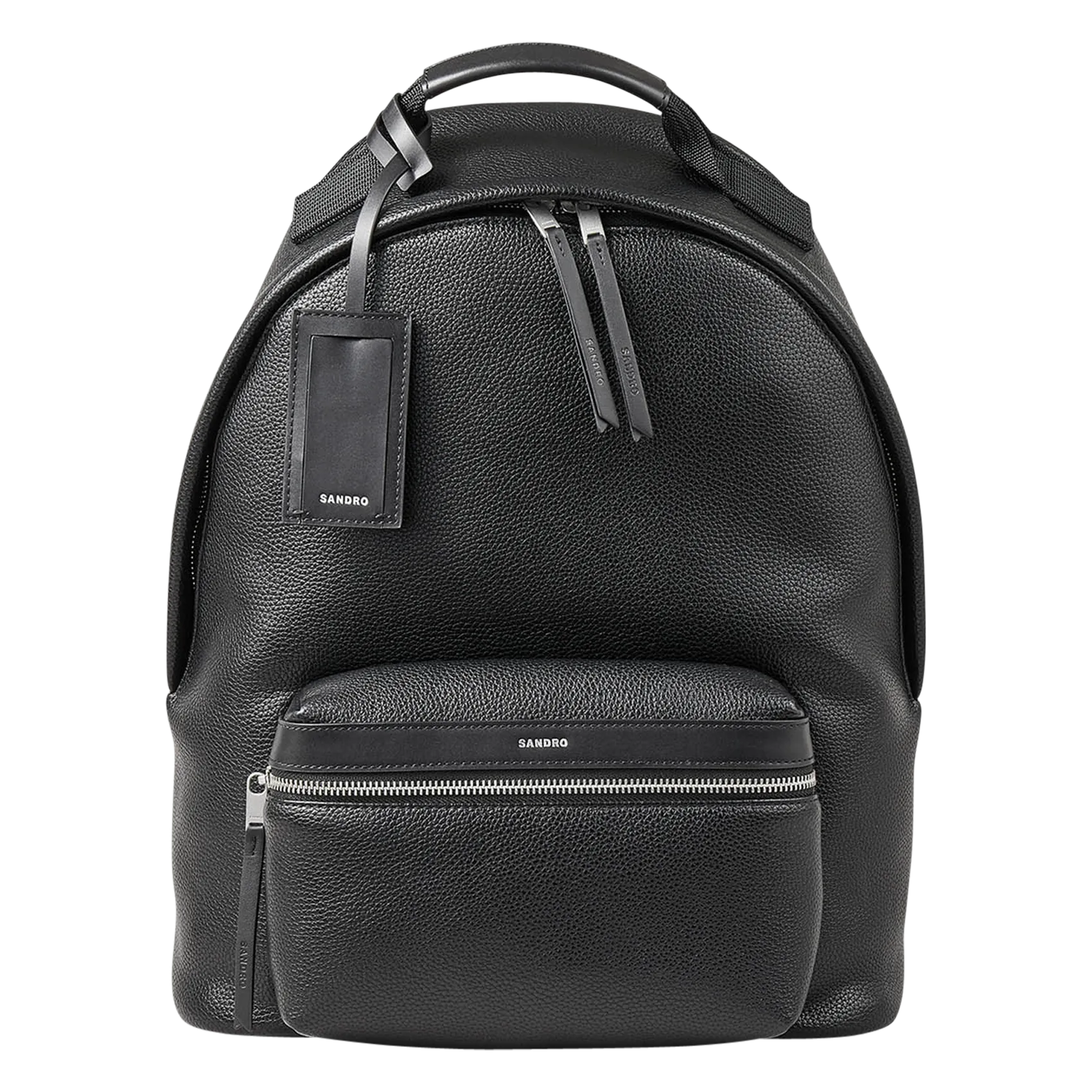 Rucksack aus beschichtetem Canvas Schwarz