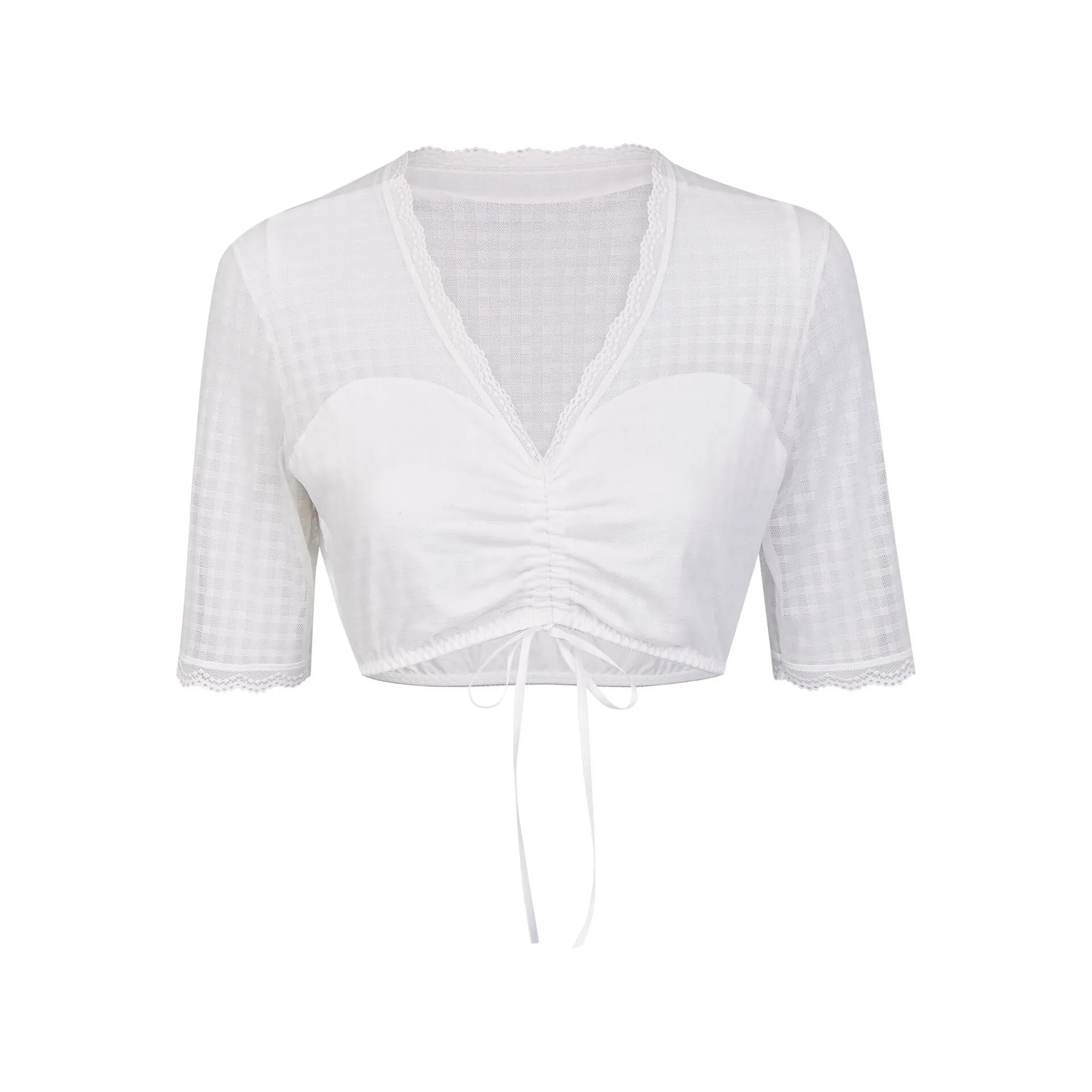 Nina von C. Damen Dirndlbluse halbarm