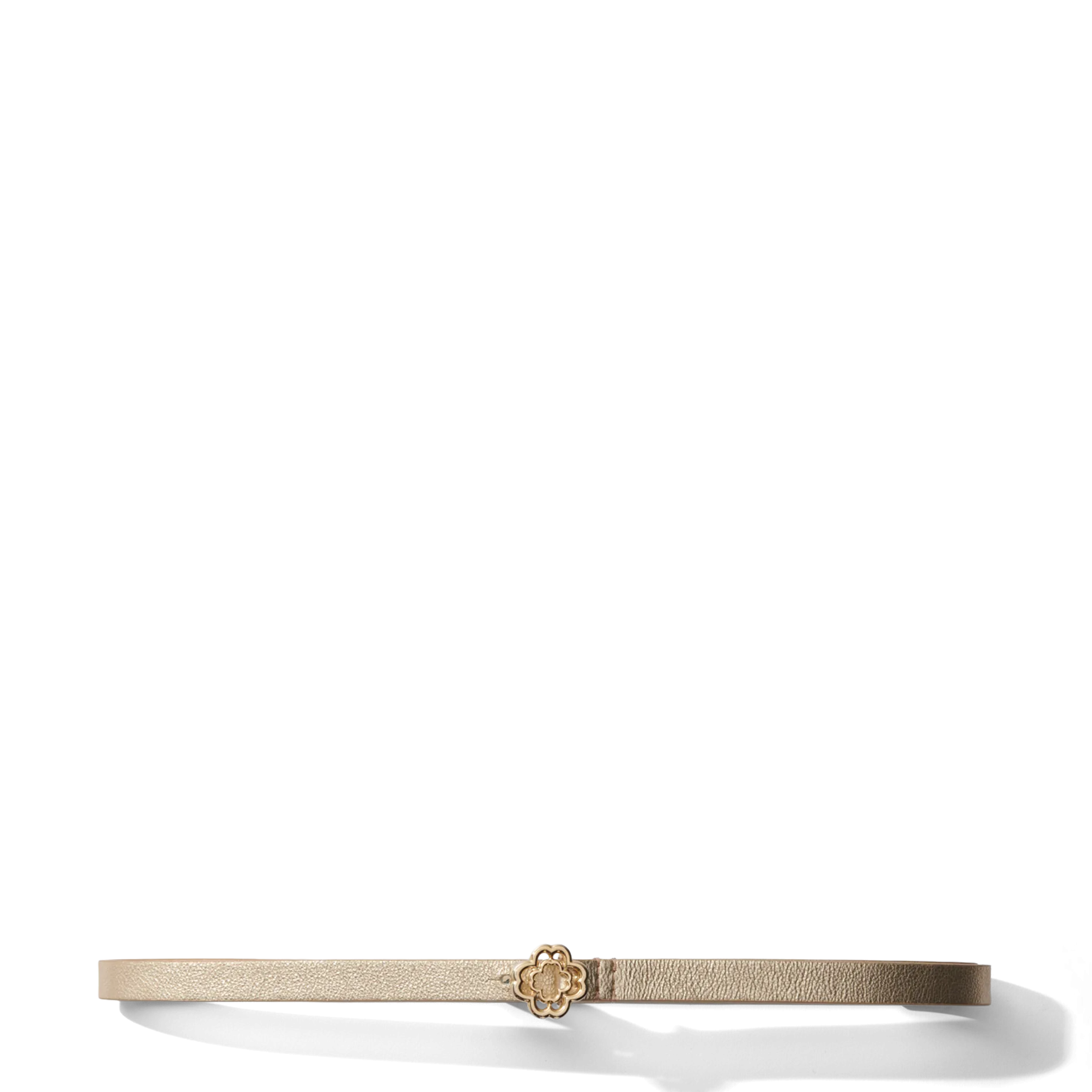 Schmaler Gürtel im Metaliclook Golden