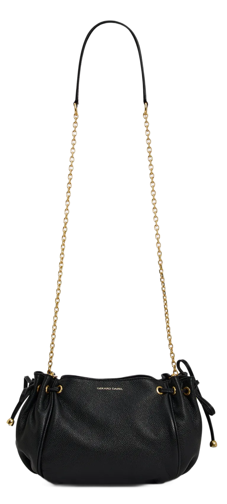 Mini Umhängetasche aus Leder Schwarz LE MINI 24