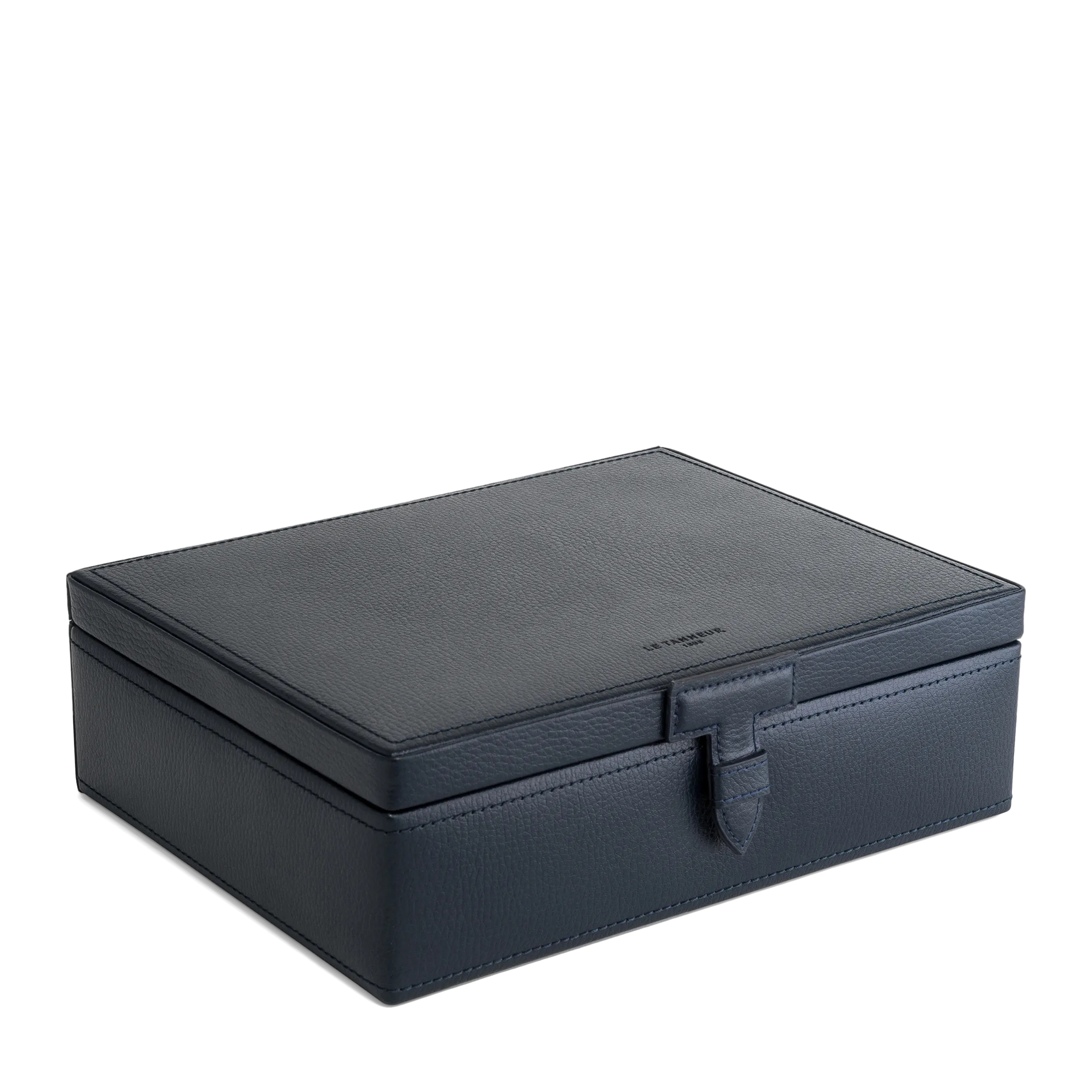 8er-Set Leder-Armbanduhren Blau