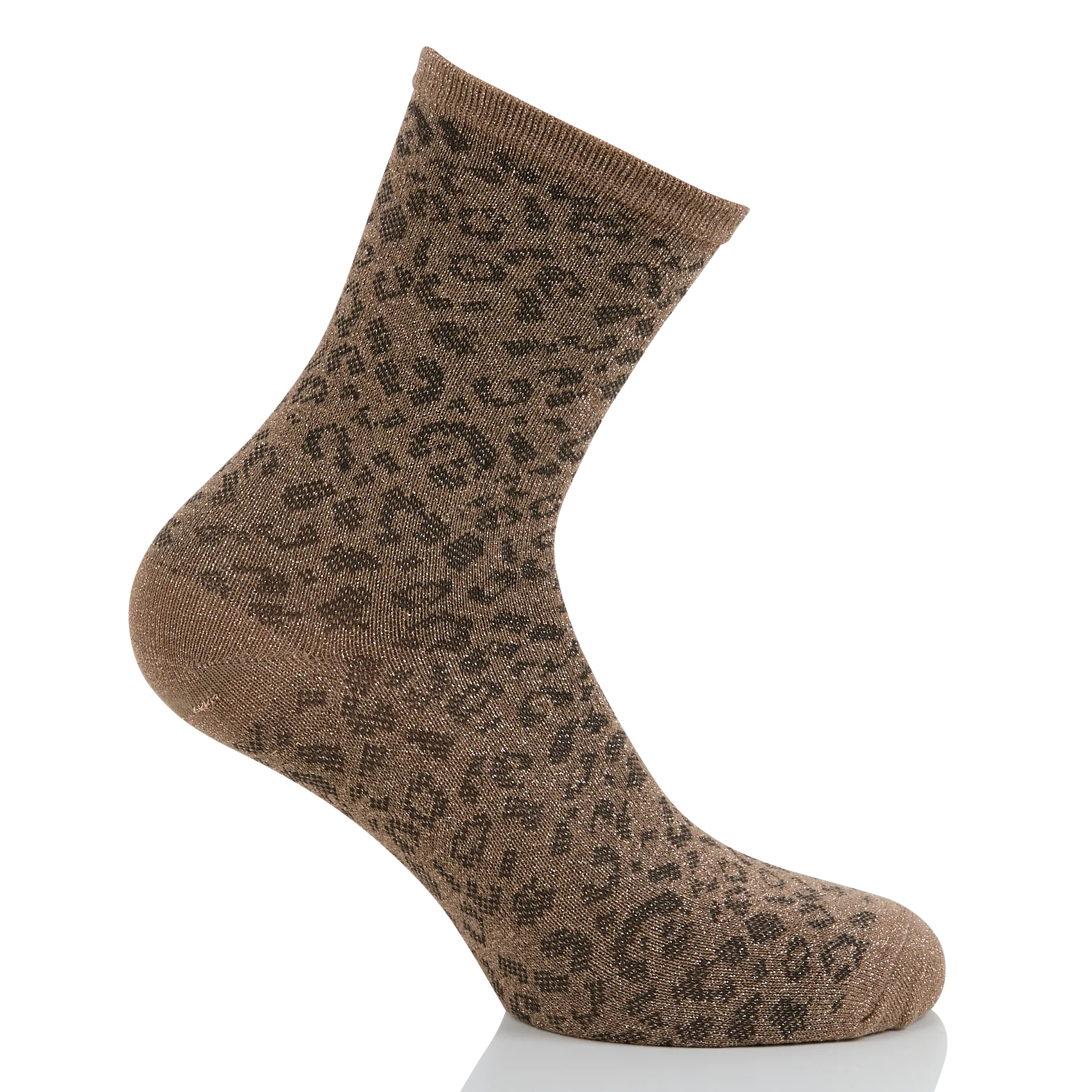 Paillettenbesetzte Strümpfe Braun SEBBY