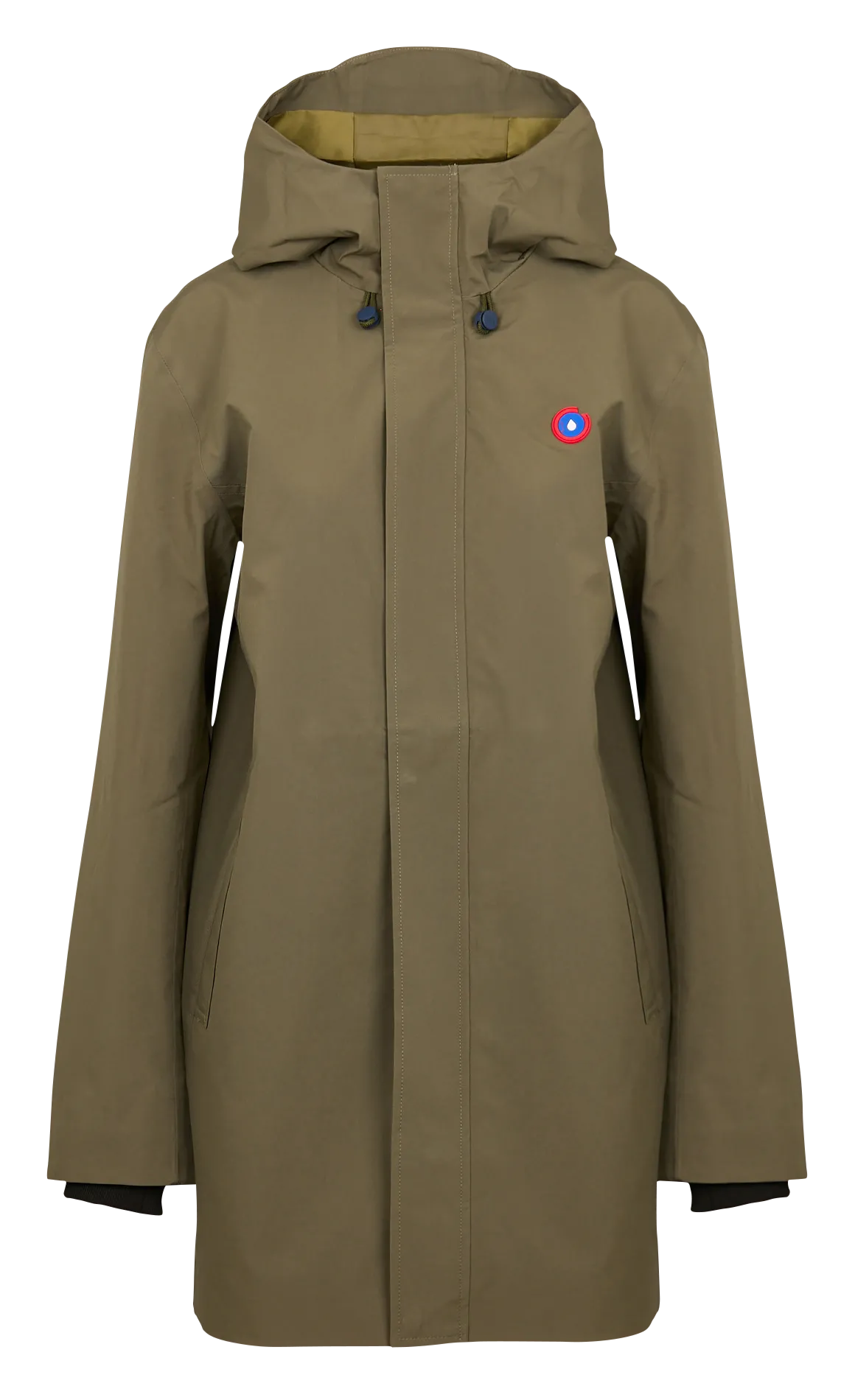 Gerade geschnittener Kapuzenparka Khaki BEAUBOURG