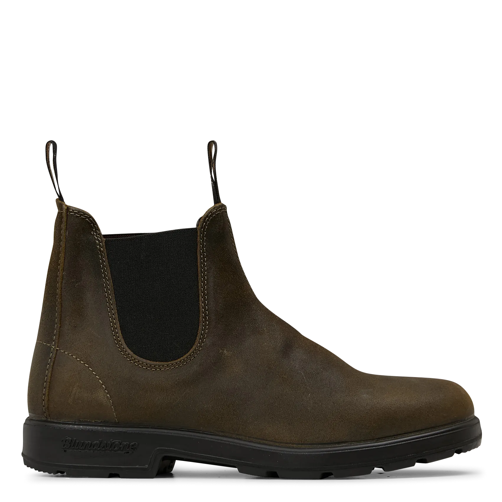 Boots aus Leder-Mix Khaki ORIGINAL CHELSEA