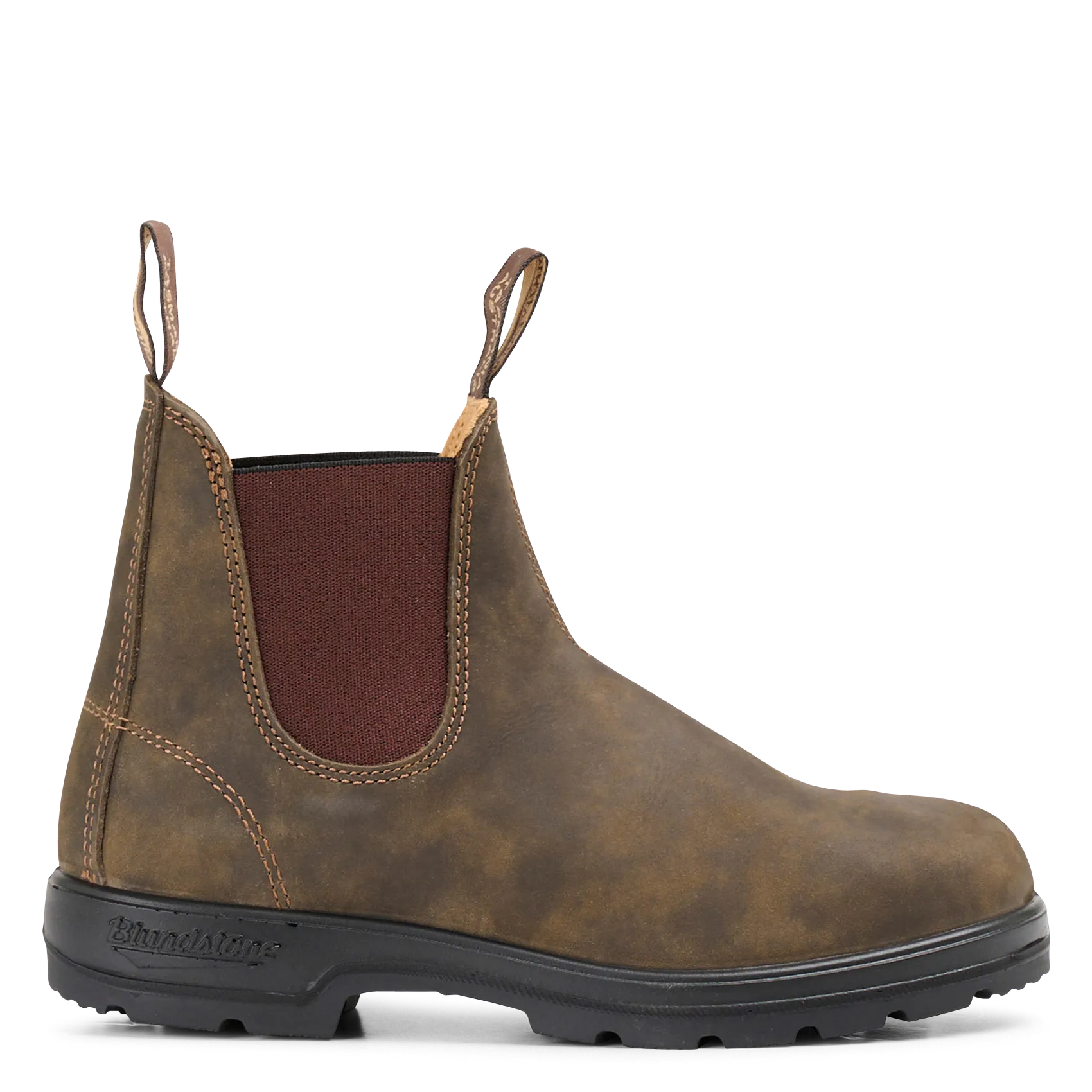 Boots aus Leder-Mix Braun CLASSIC CHELSEA