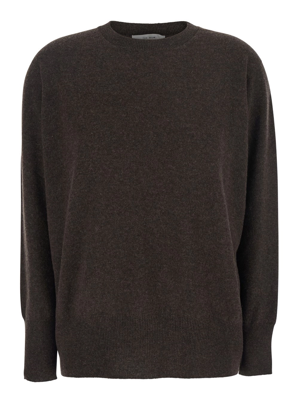 Brauner Pullover "Leilani" mit Rundhalsausschnitt aus Kaschmir Damen