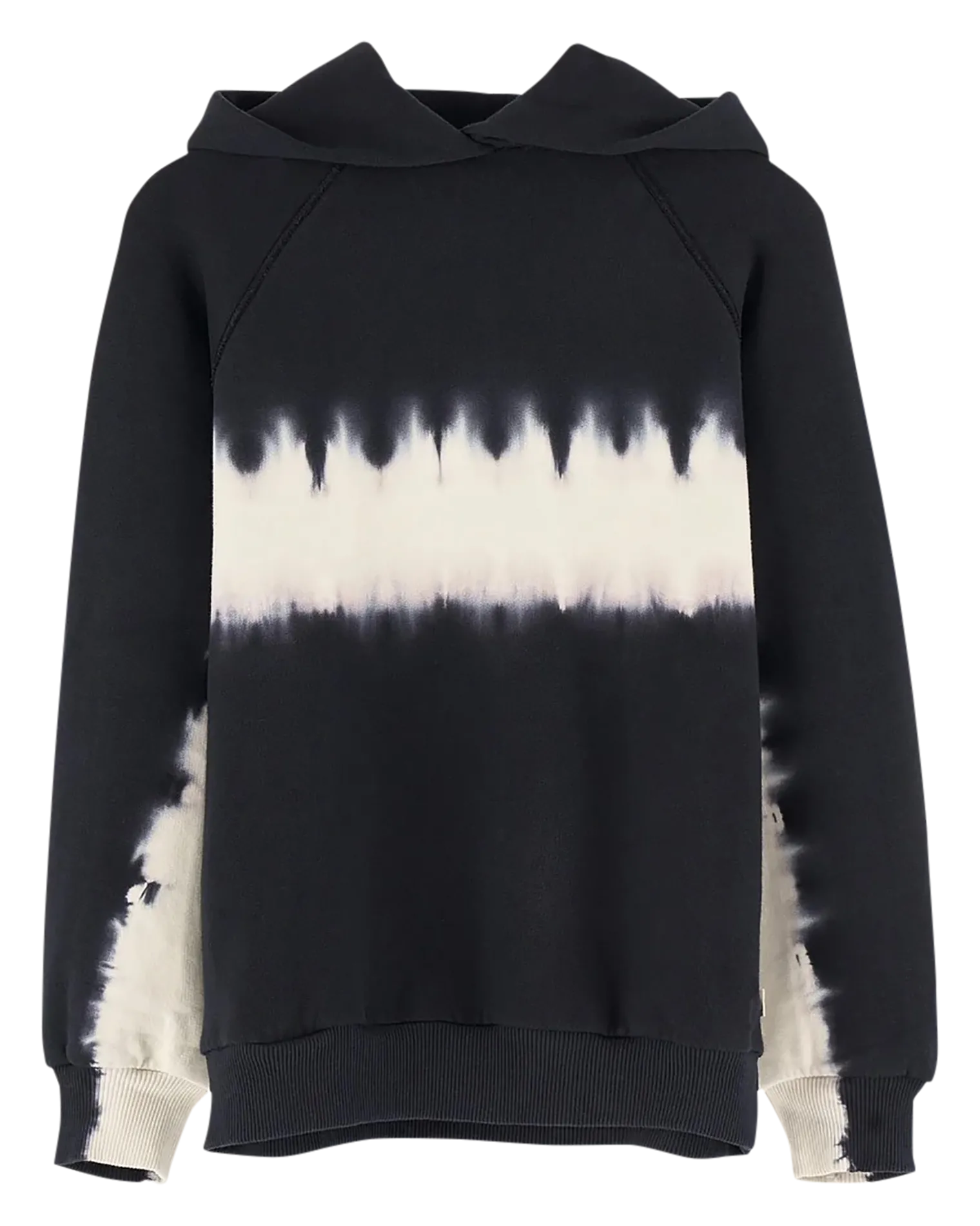 Baumwoll-Sweatshirt mit Kapuze und Siebdruck Blau CONIJ