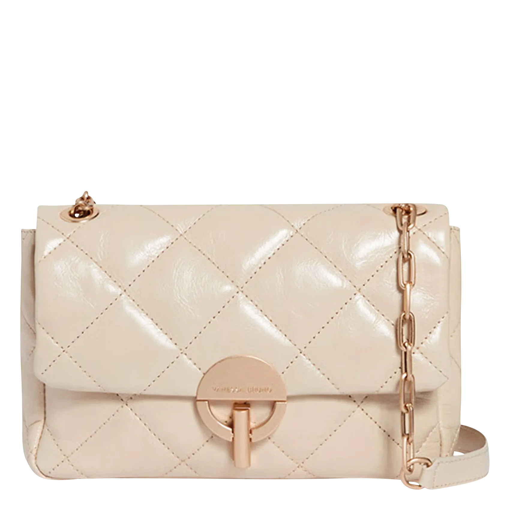 Brieftasche aus Leder Beige MOON L