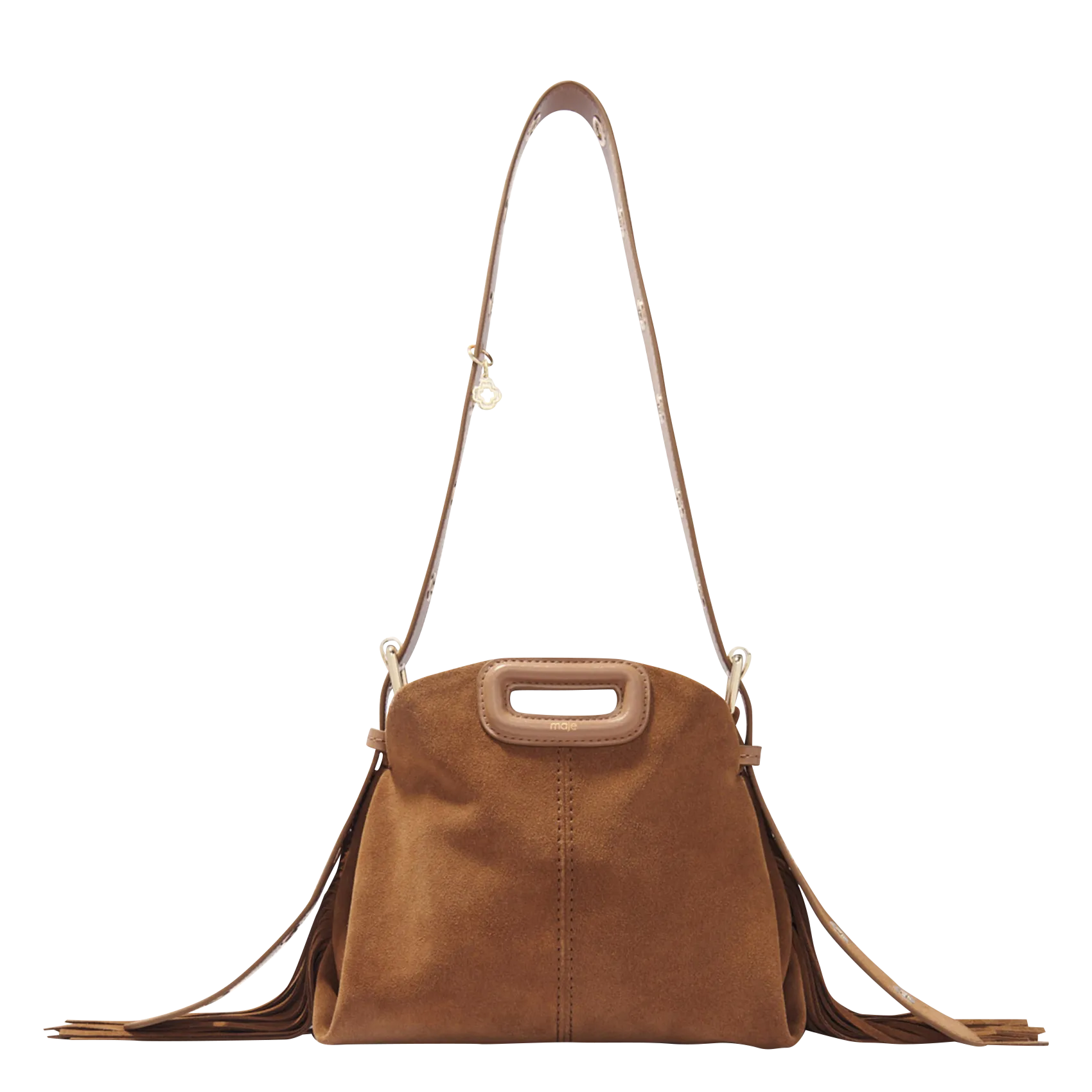 Leder-Umhängetasche Braun MISS M MINI