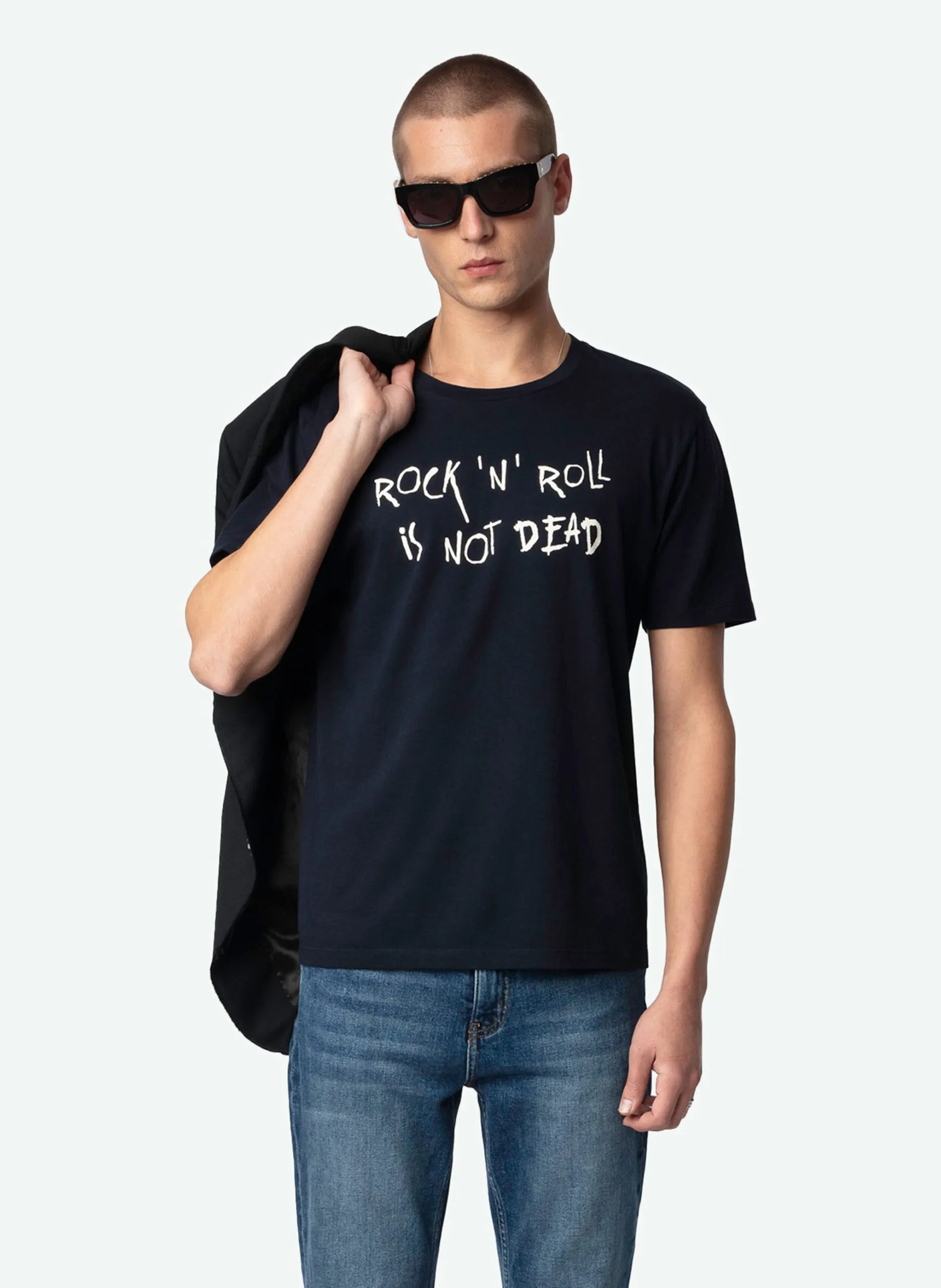 Gerade geschnittenes T-Shirt aus Bio-Baumwolle Blau TOMMY