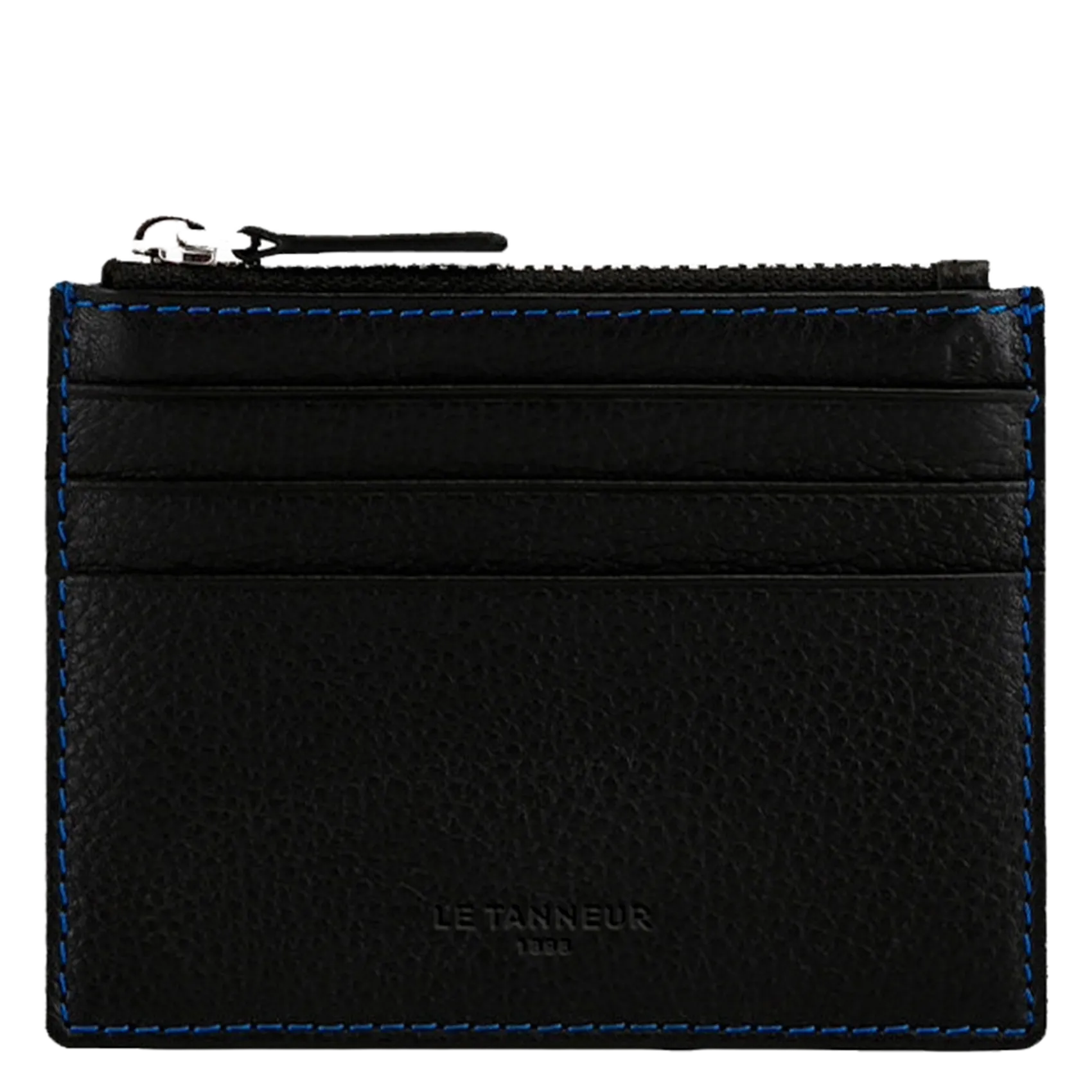 Kartenetui aus genarbtem Leder mit Reißverschluss Mehrfarbig CHARLES