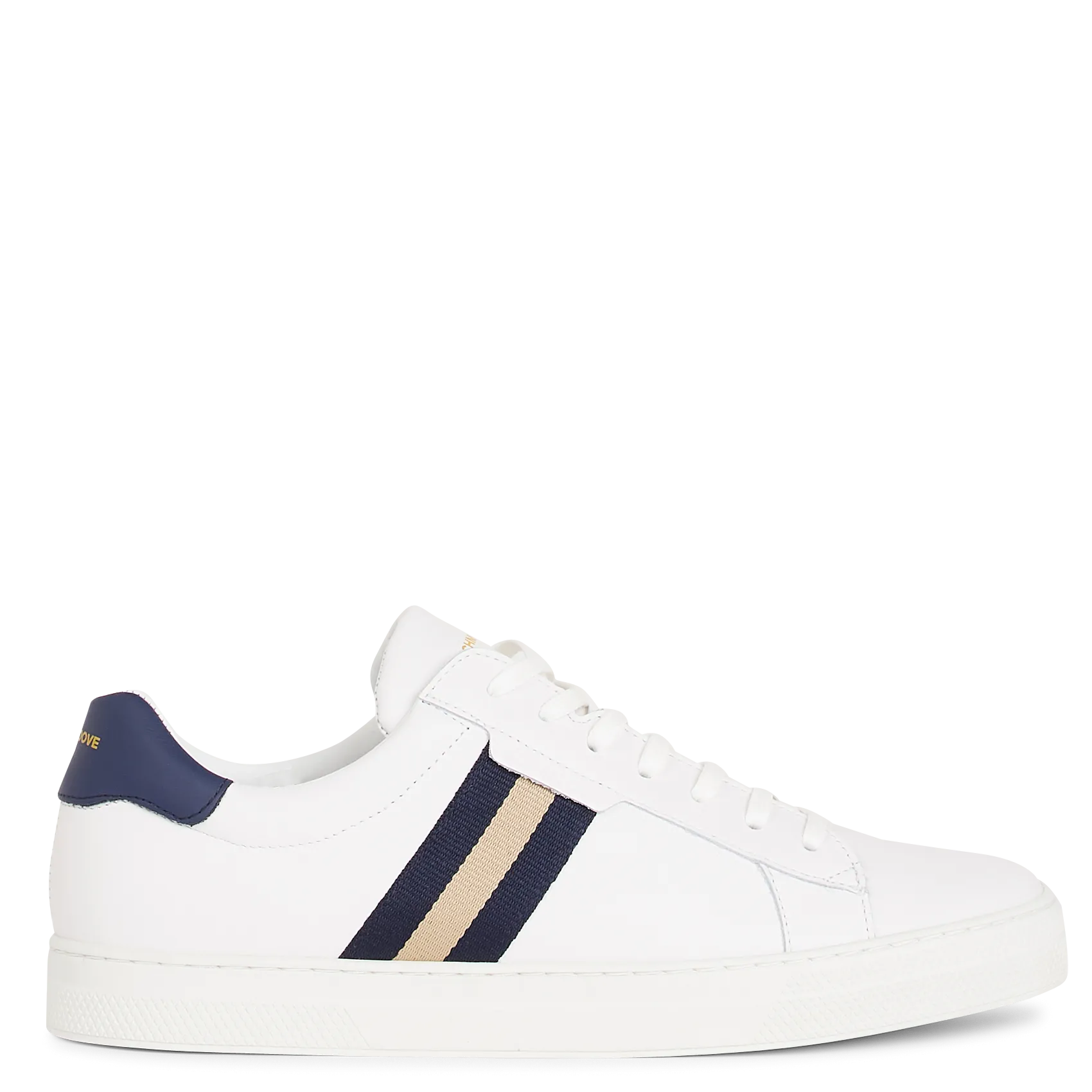 Niedrige Sneaker aus Leder-Mix Mehrfarbig SPARK