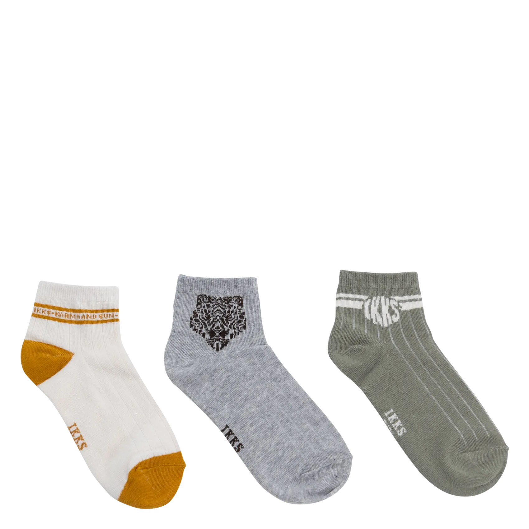 3er-Pack Socken Khaki