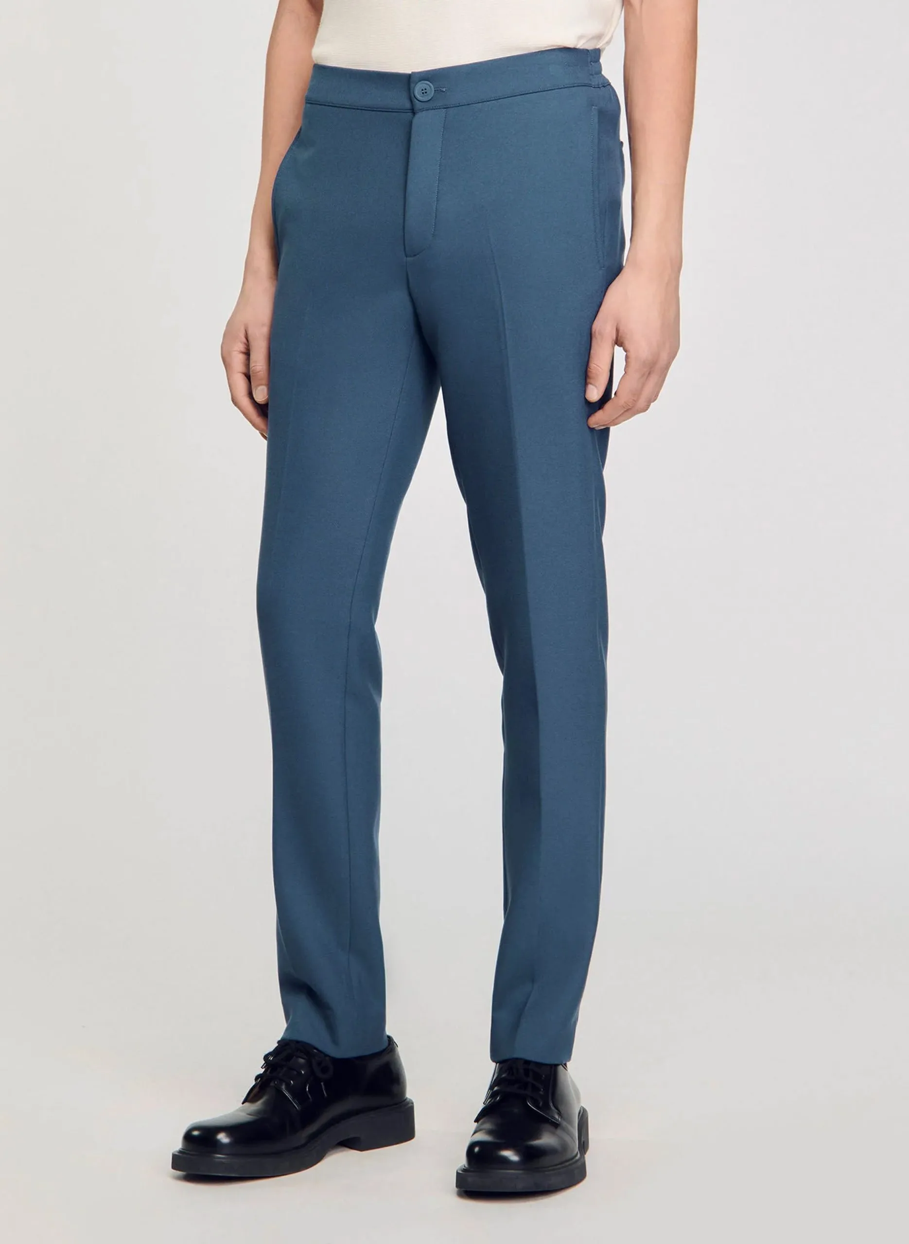 Bundfaltenhose Blau