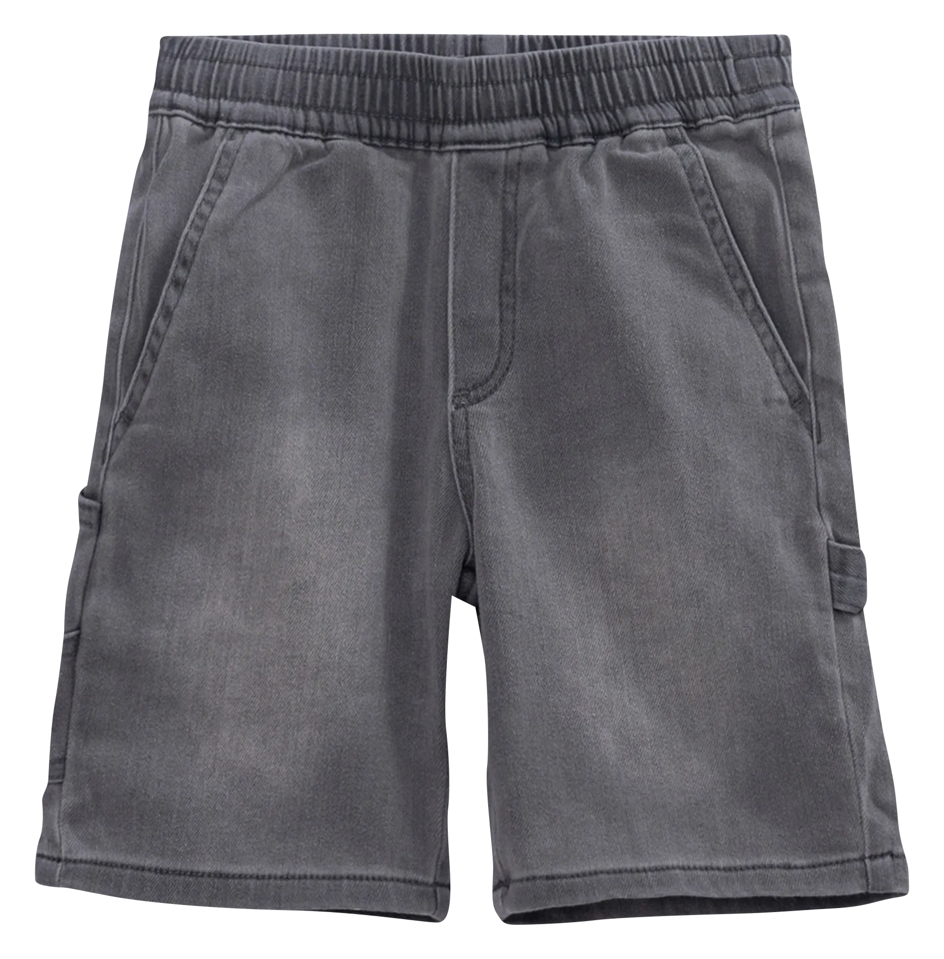 Gerade geschnittene Bermudashorts aus Baumwoll-Mix Grau