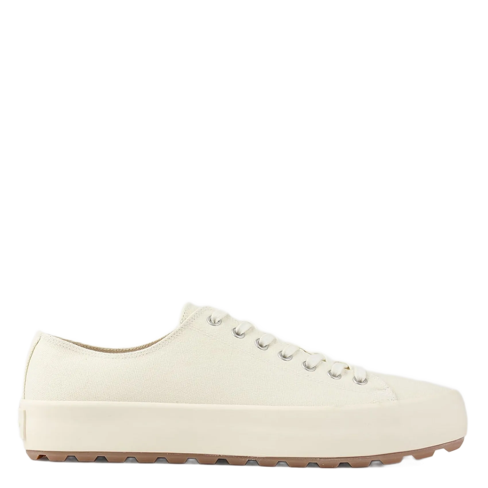 Niedrige Baumwoll-Sneaker Weiss