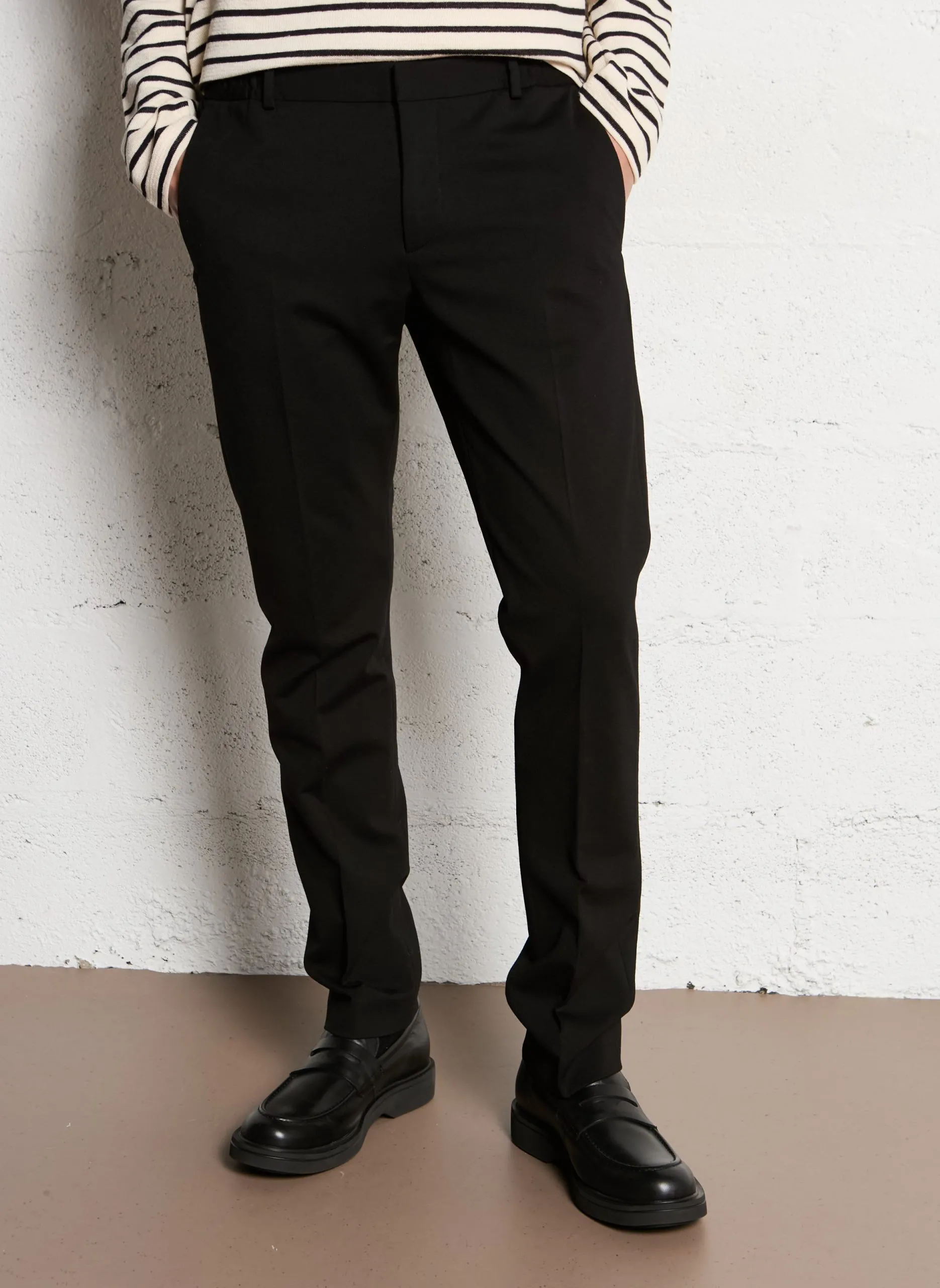 Kostümhose, Slim Fit Schwarz