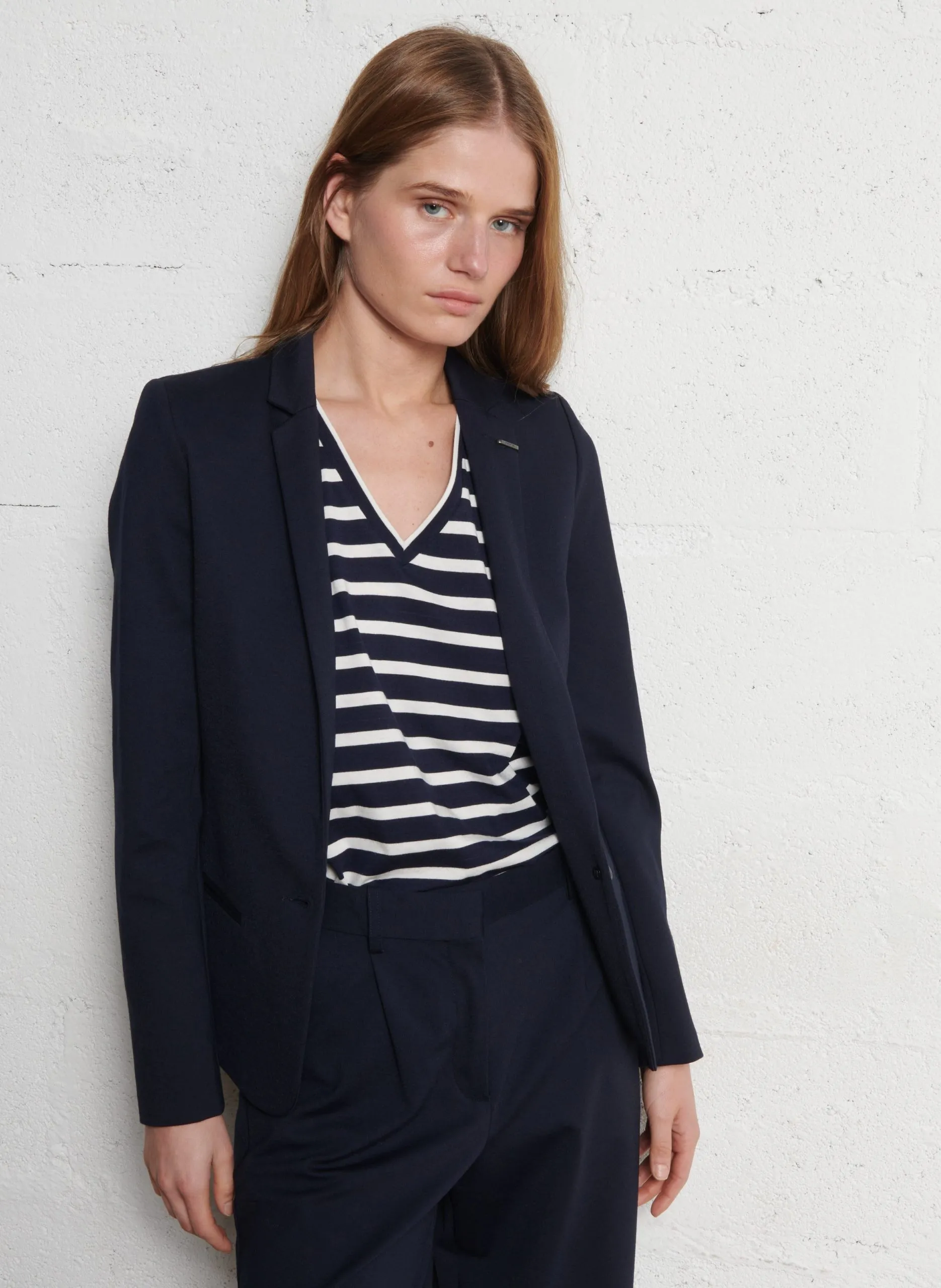 Taillierter Blazer Blau
