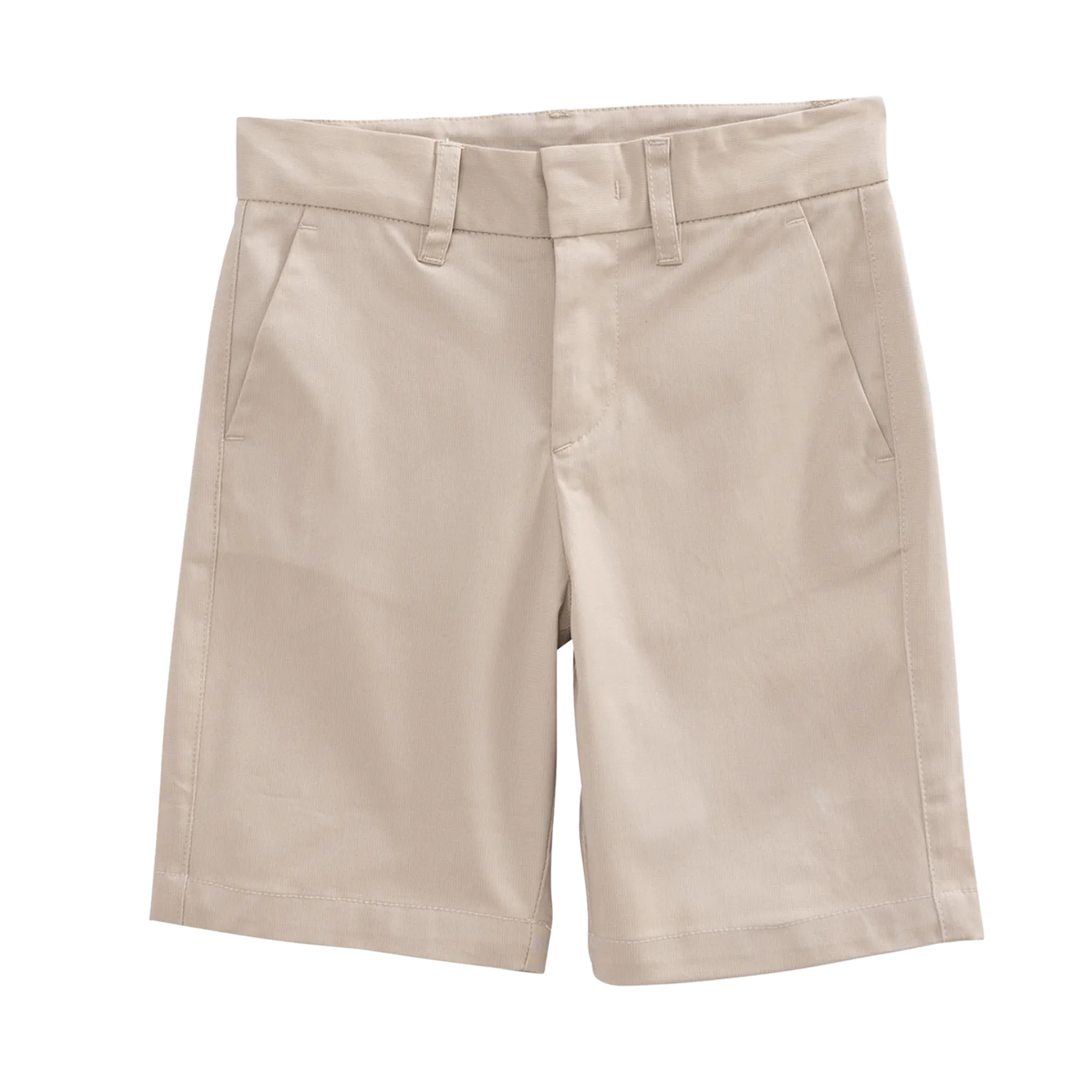 Einfarbige Bermuda-Shorts Beige