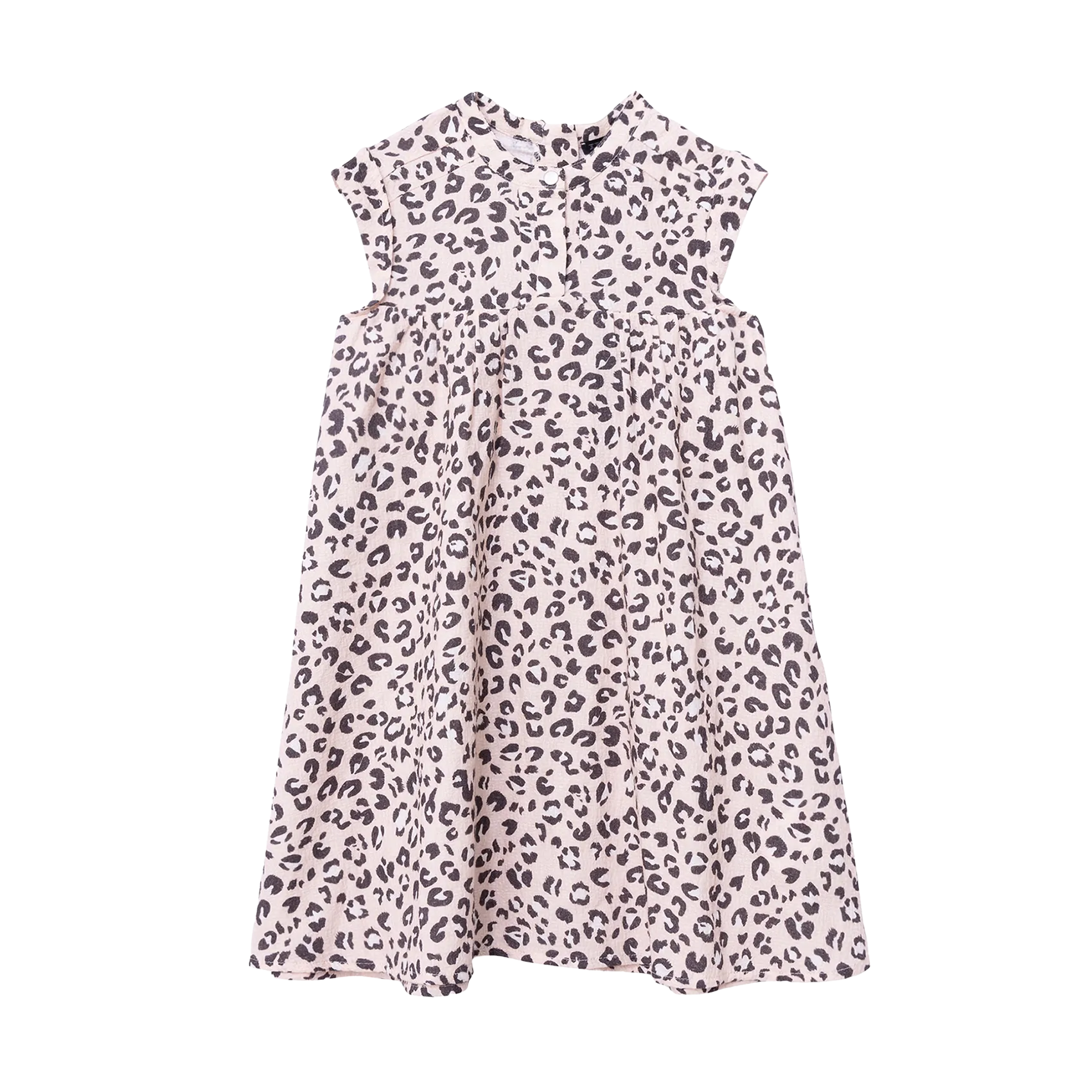 Kurzes weites Leopardenkleid Rosa