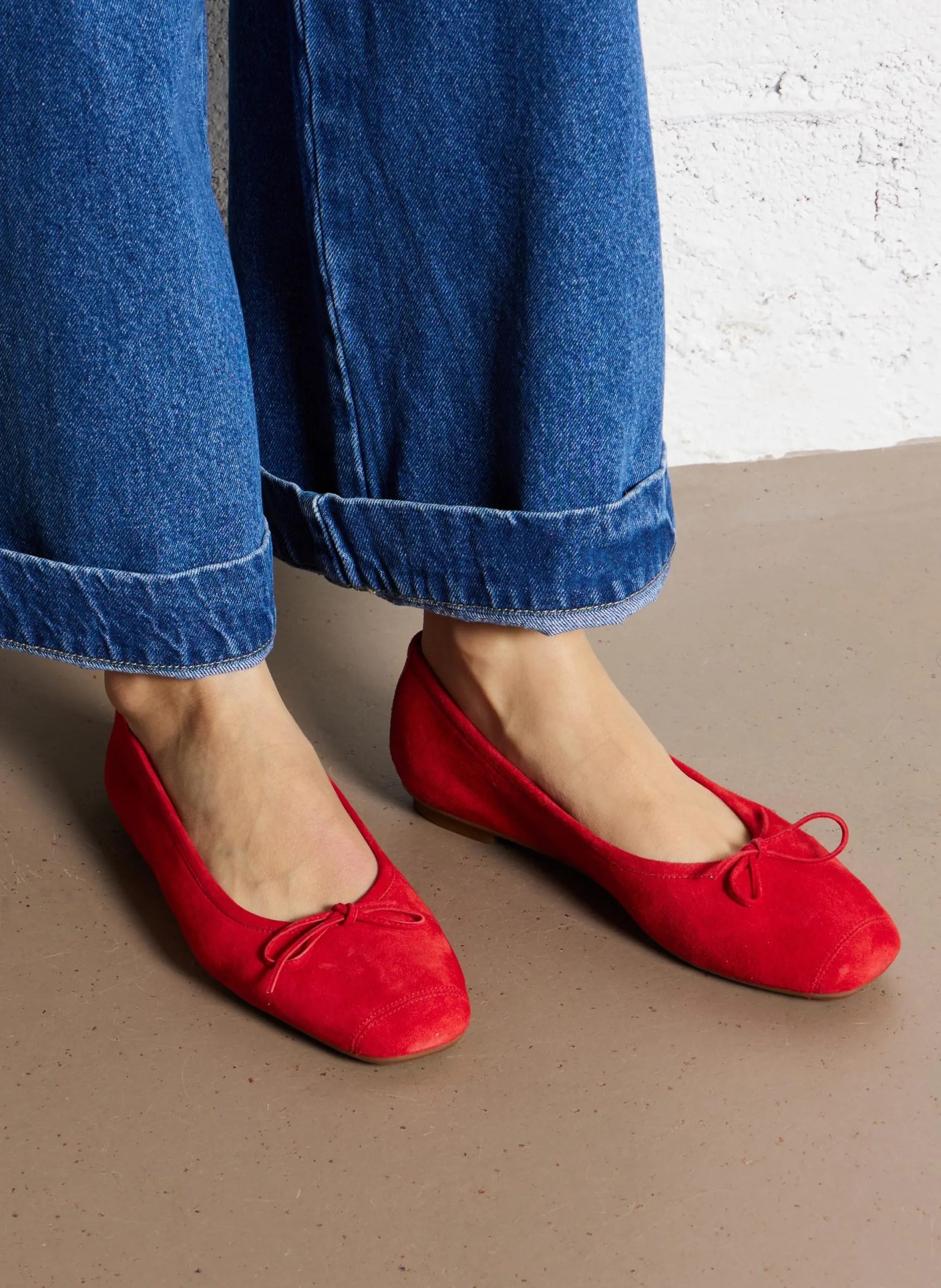 Ballerinas - Leder Rot HARMONY