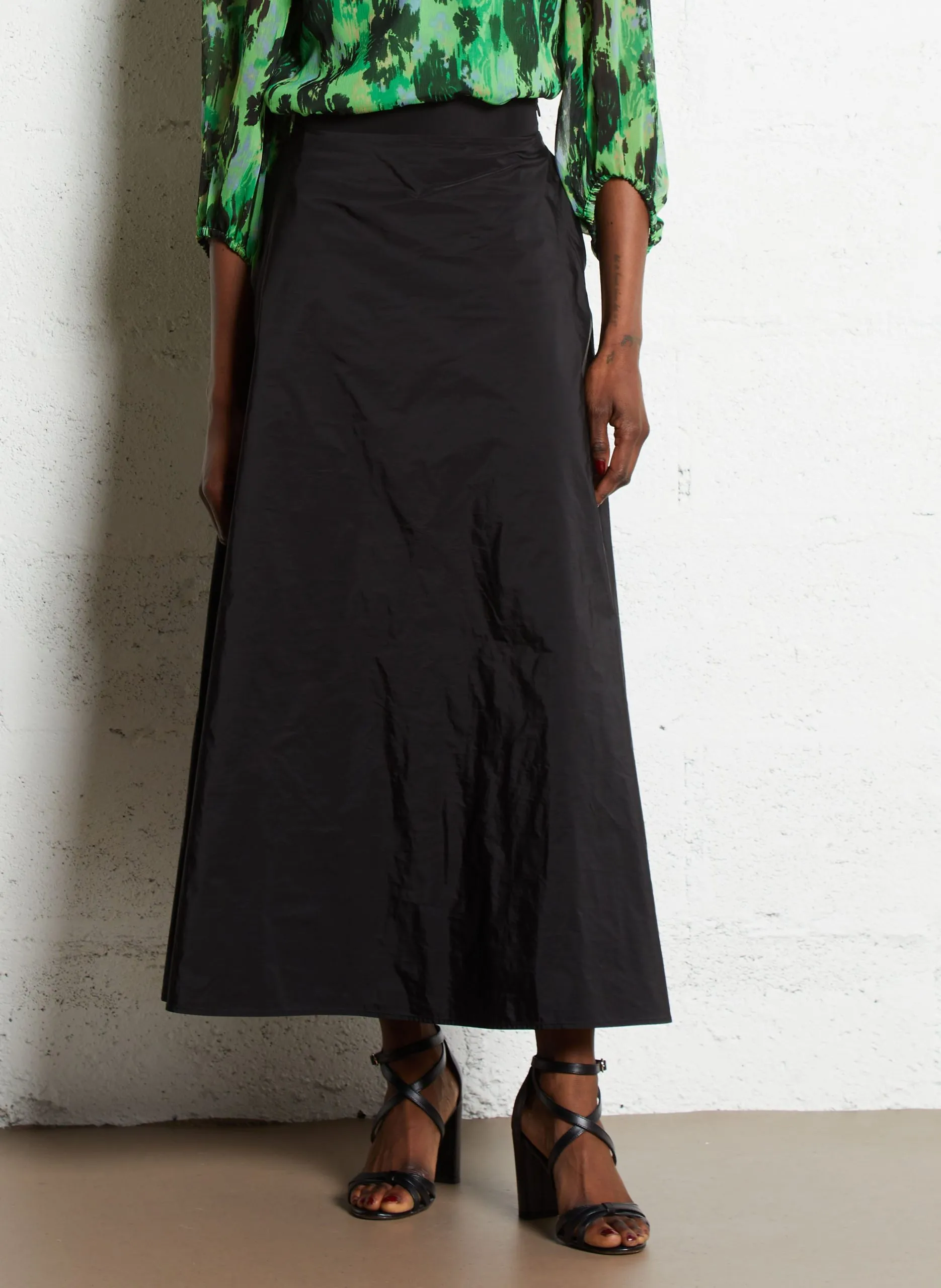 A-Linie Maxirock Schwarz