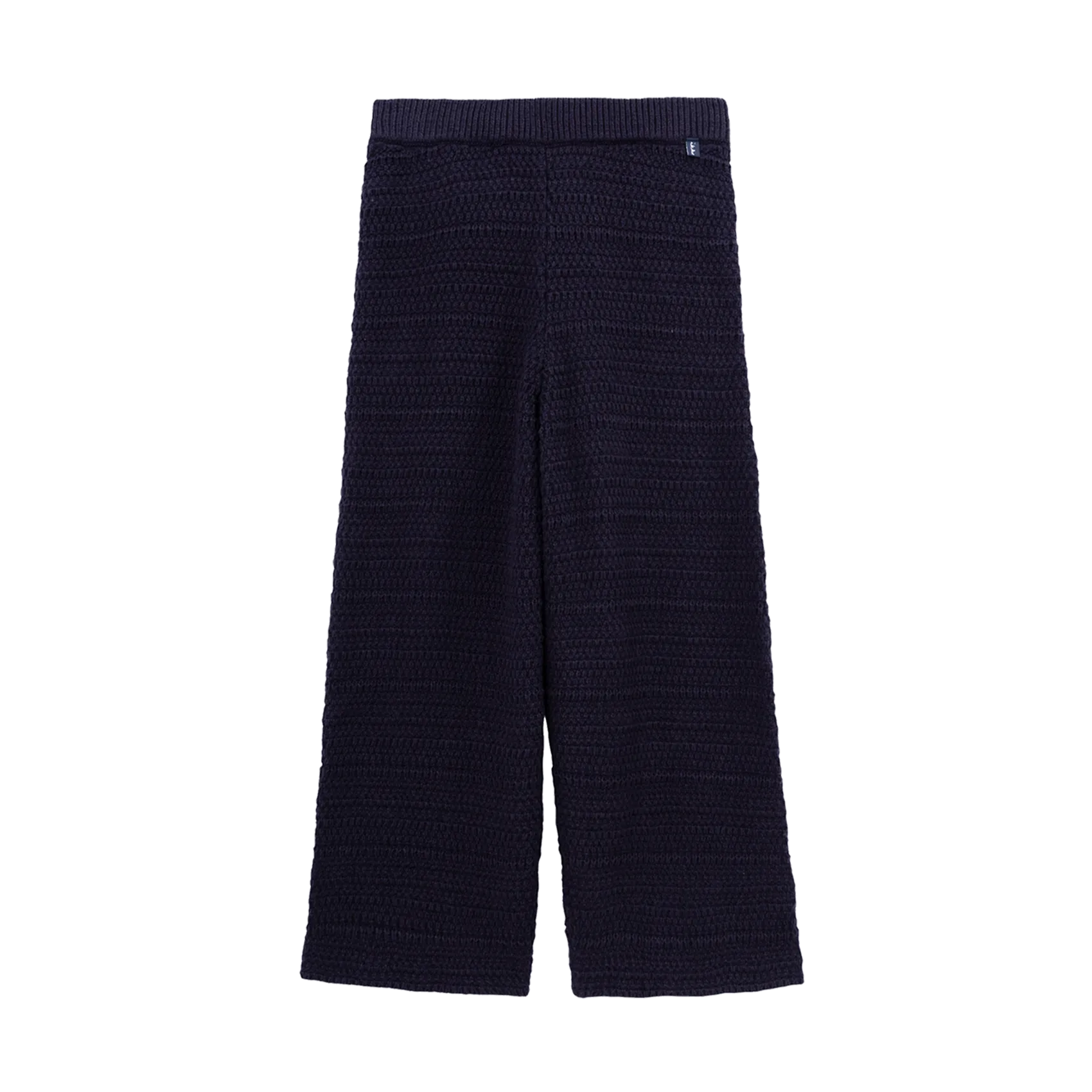 Ausgestellte Hose aus Baumwoll-Mix Blau