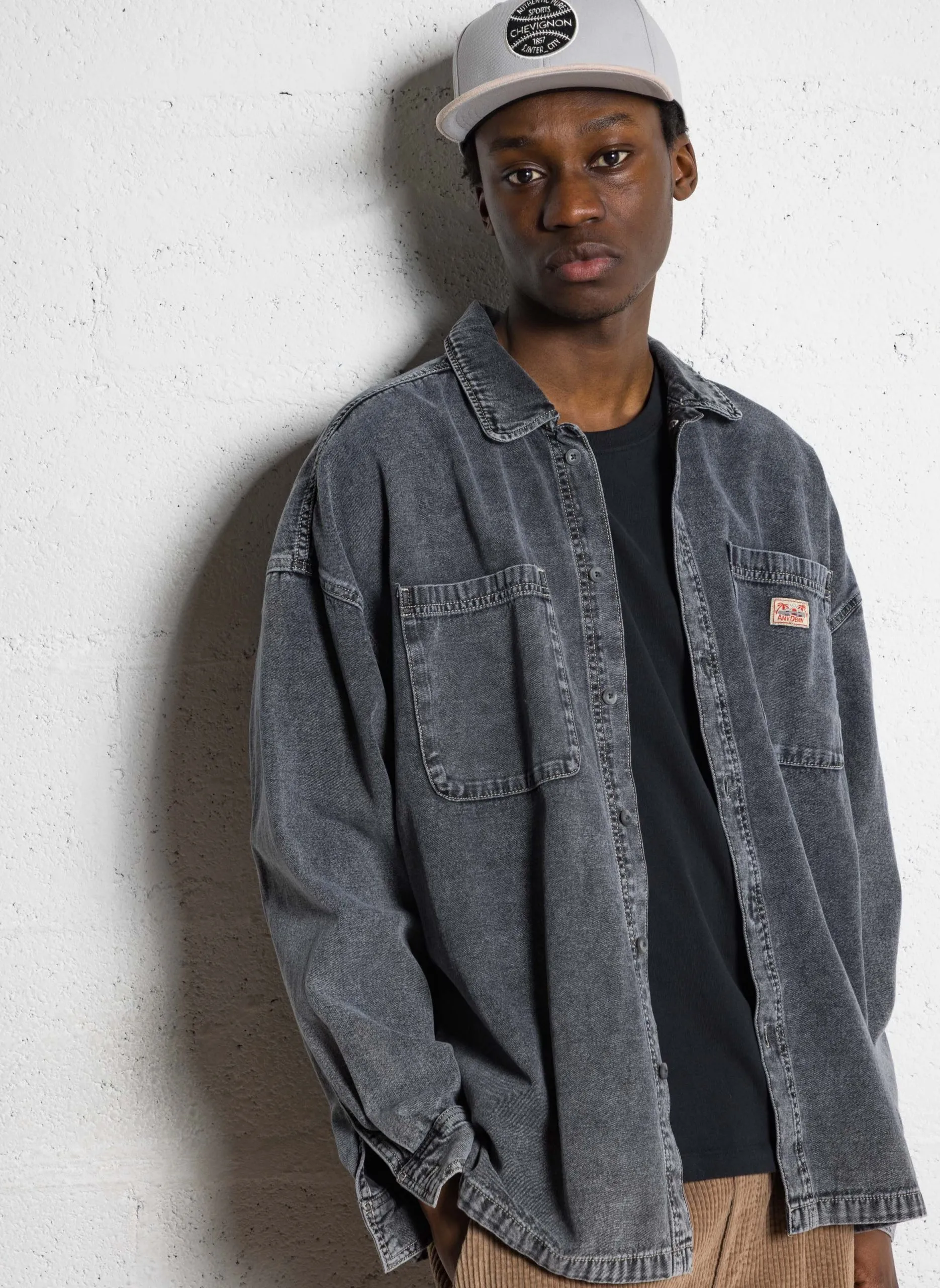 Capri - Einfarbige Oversize-Bluse Grau JAZY